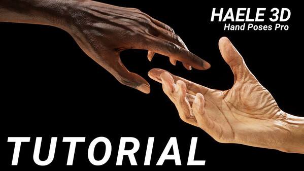 TUTORIAL - HAELE 3D - Hand Poses Pro - Drawing References trailer thumbnail