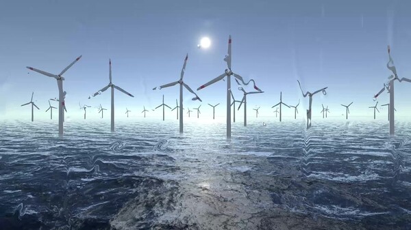 Wind Turbines Ocean Meditation trailer thumbnail