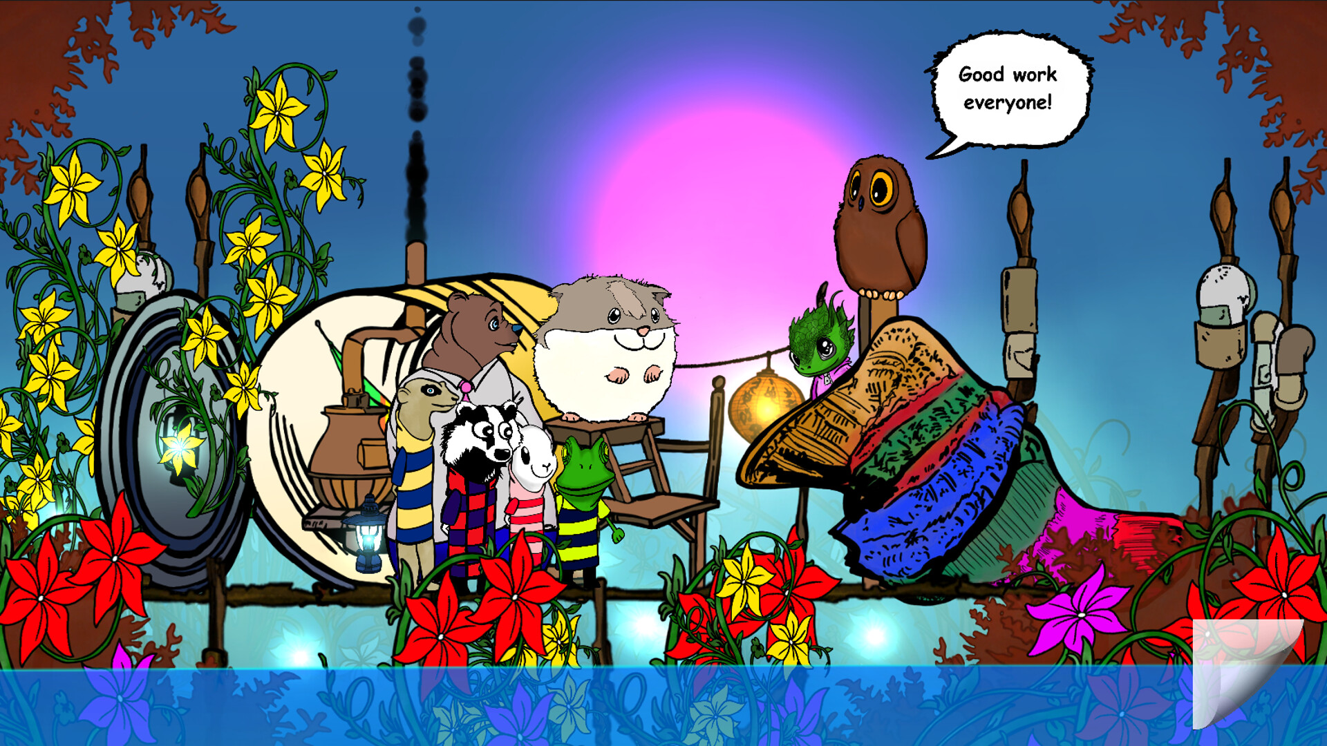 Visual novel for the kids: Lumi And Baby - Hamster And Baby Dragon screenshot 6