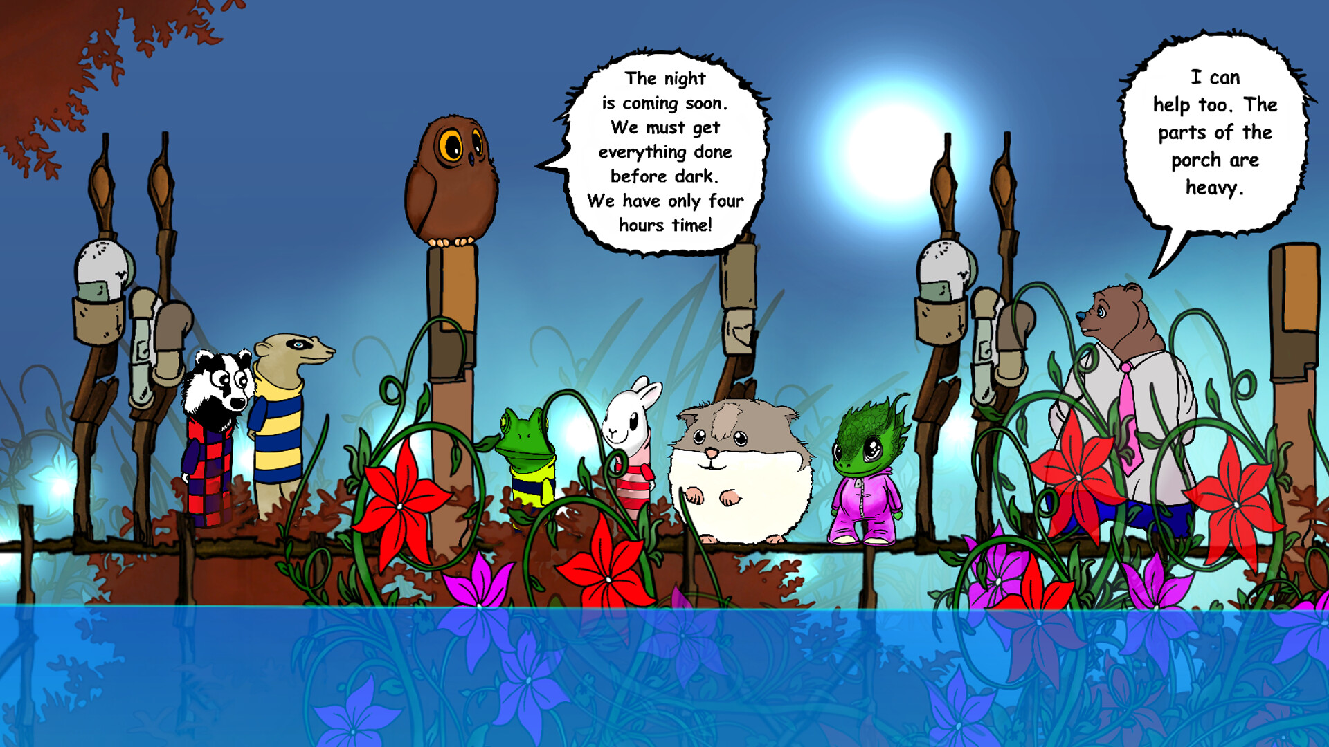 Visual novel for the kids: Lumi And Baby - Hamster And Baby Dragon screenshot 4