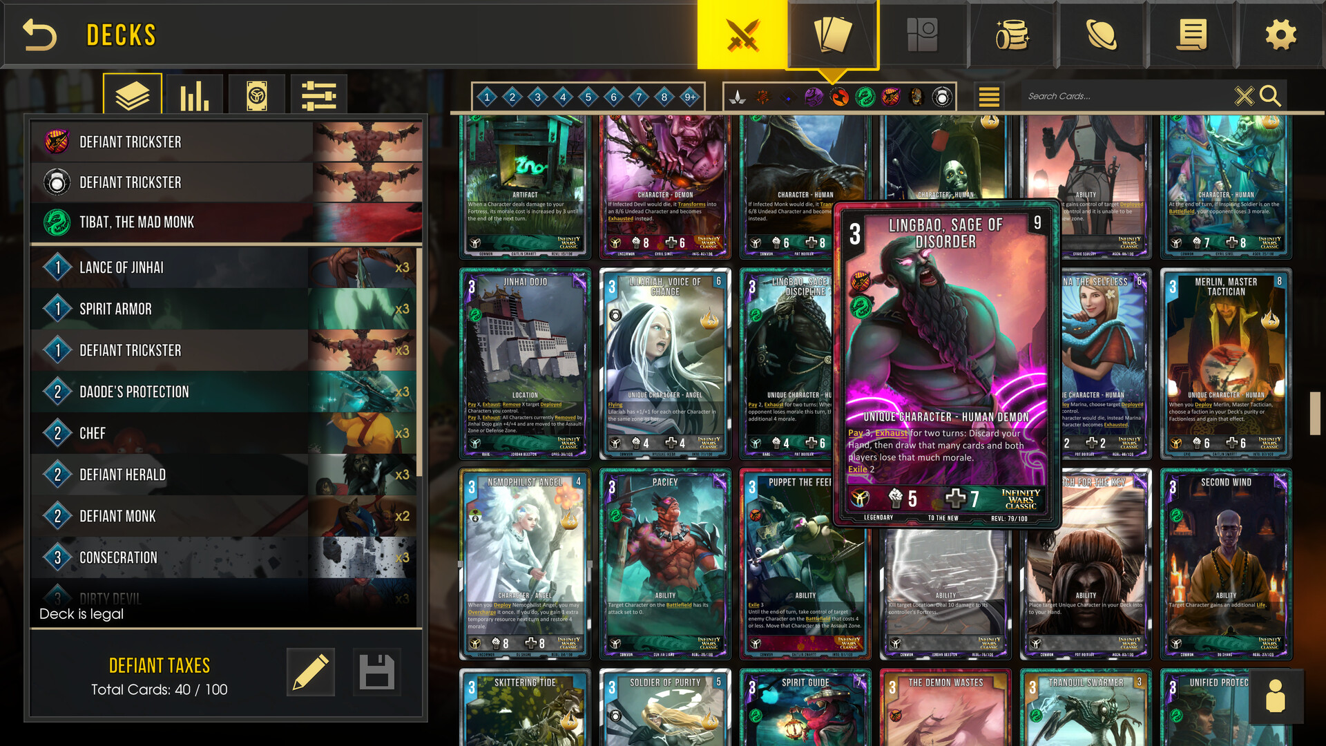 Infinity Wars: Animated Trading Card Game screenshot 9