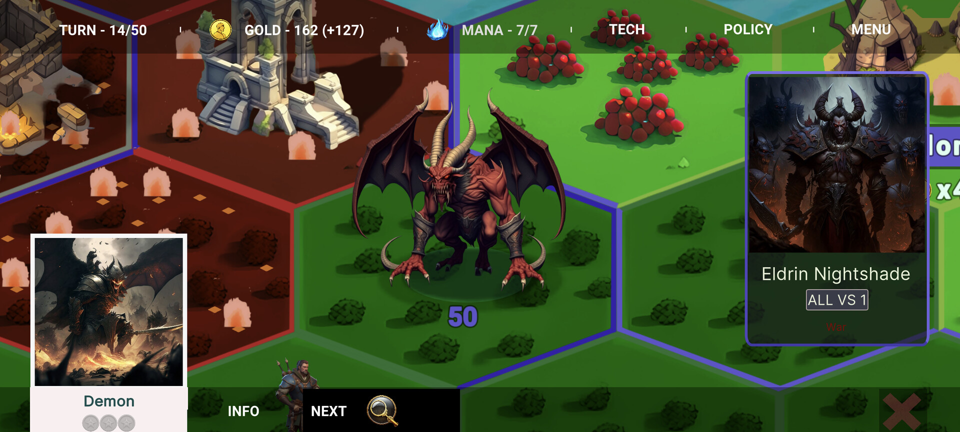 Magic And Dragons : 4X Battle screenshot 7