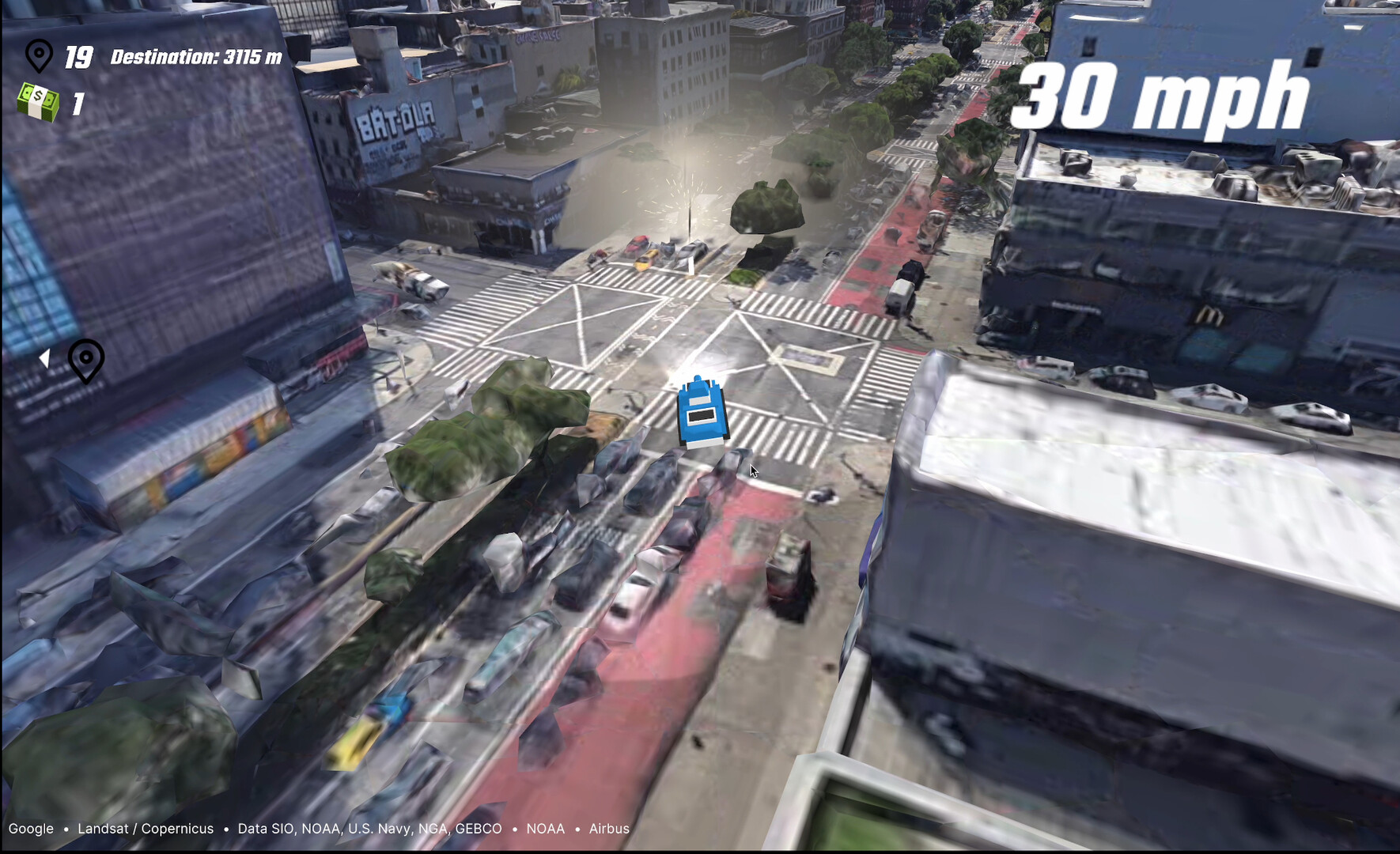 EarthKart: Google Maps Driving Simulator screenshot 7