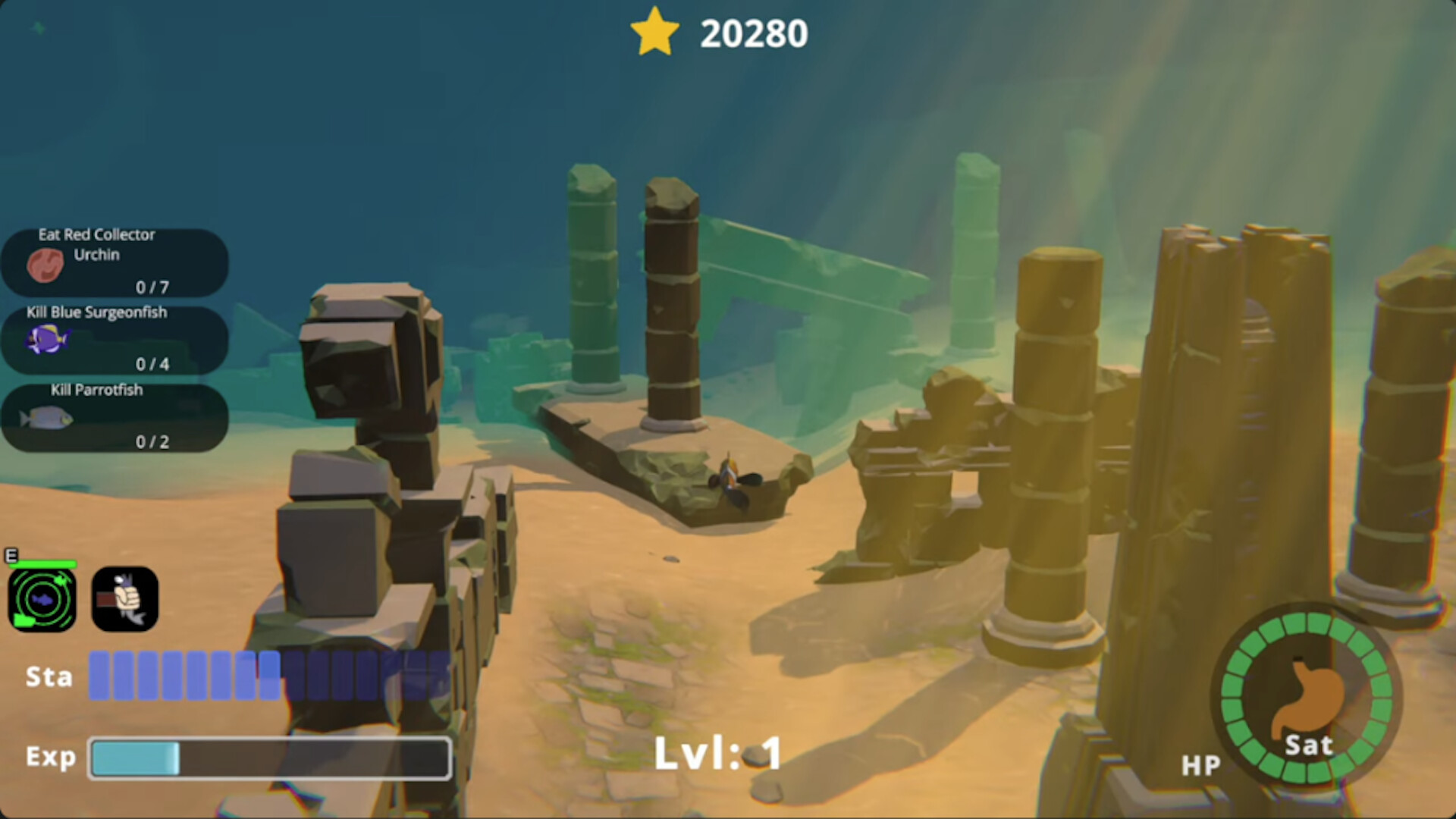 Fish Survivor : Feed and Grow and Evolve screenshot 1