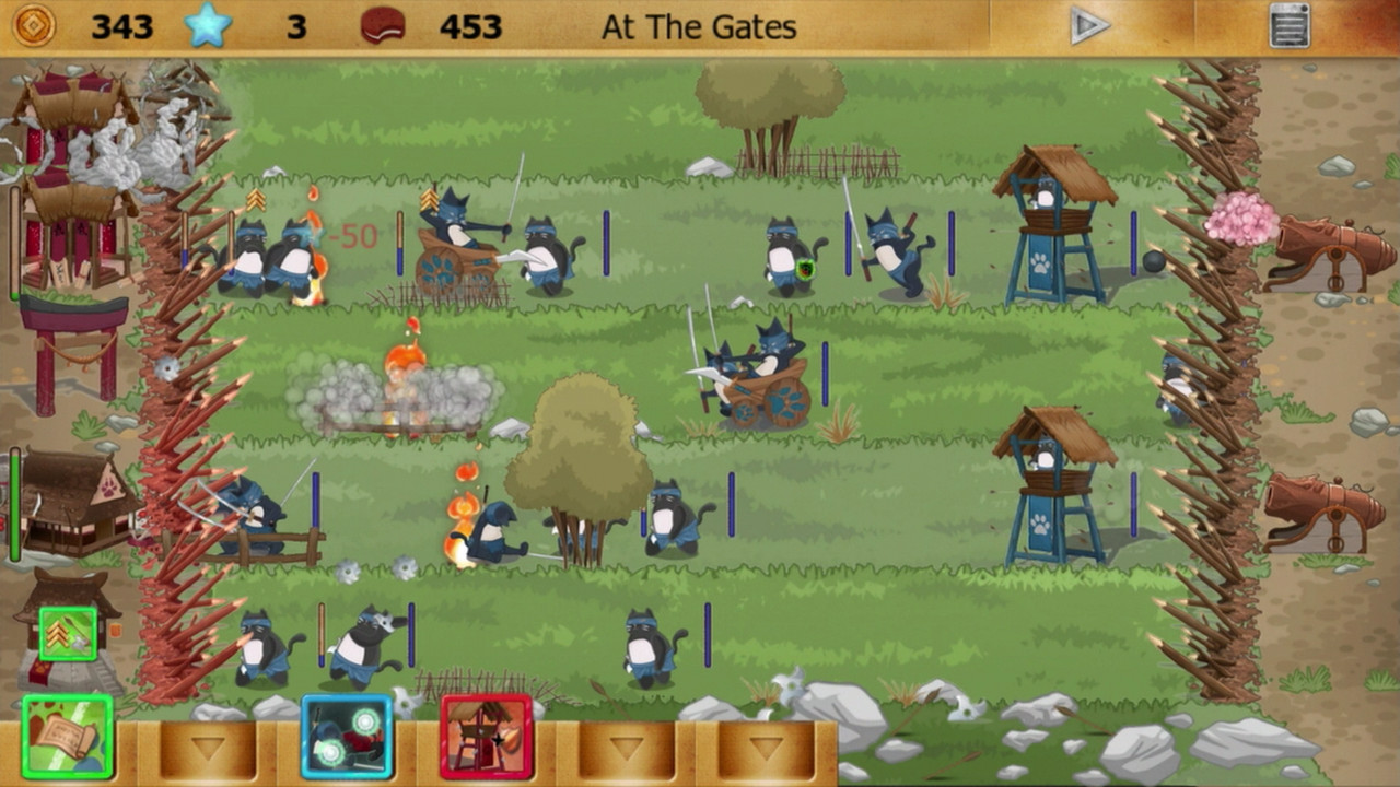 Ninja Cats vs Samurai Dogs screenshot 1