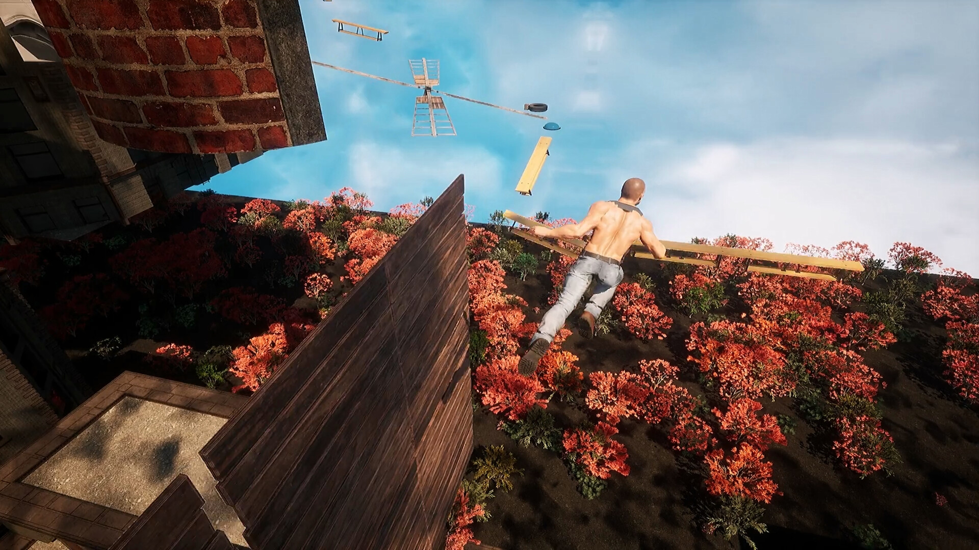 猛男跑酷(Strong man parkour) screenshot 1