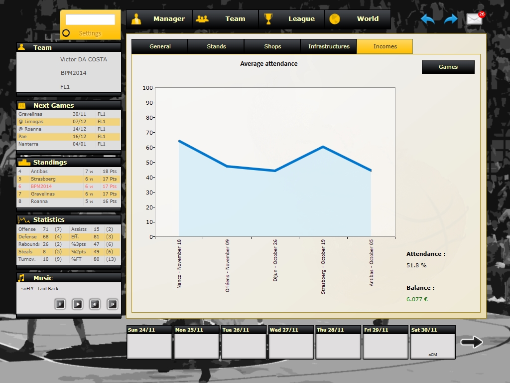 Basketball Pro Management 2014 screenshot 8