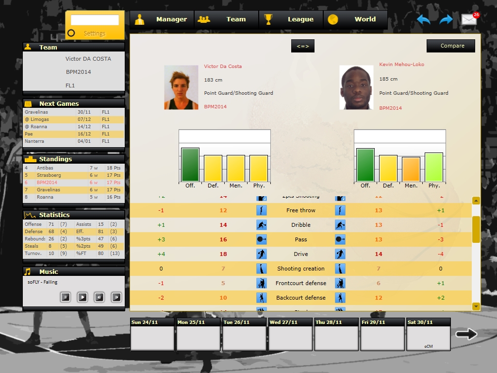 Basketball Pro Management 2014 screenshot 4
