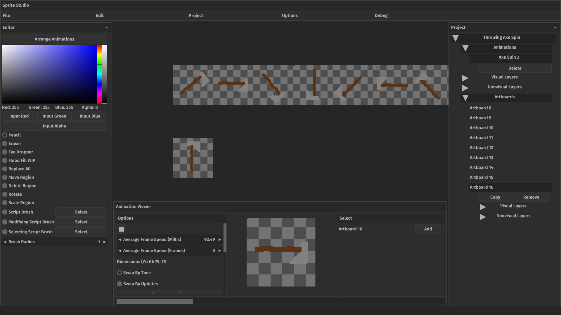 COLDSTEEL's Sprite Studio screenshot 2