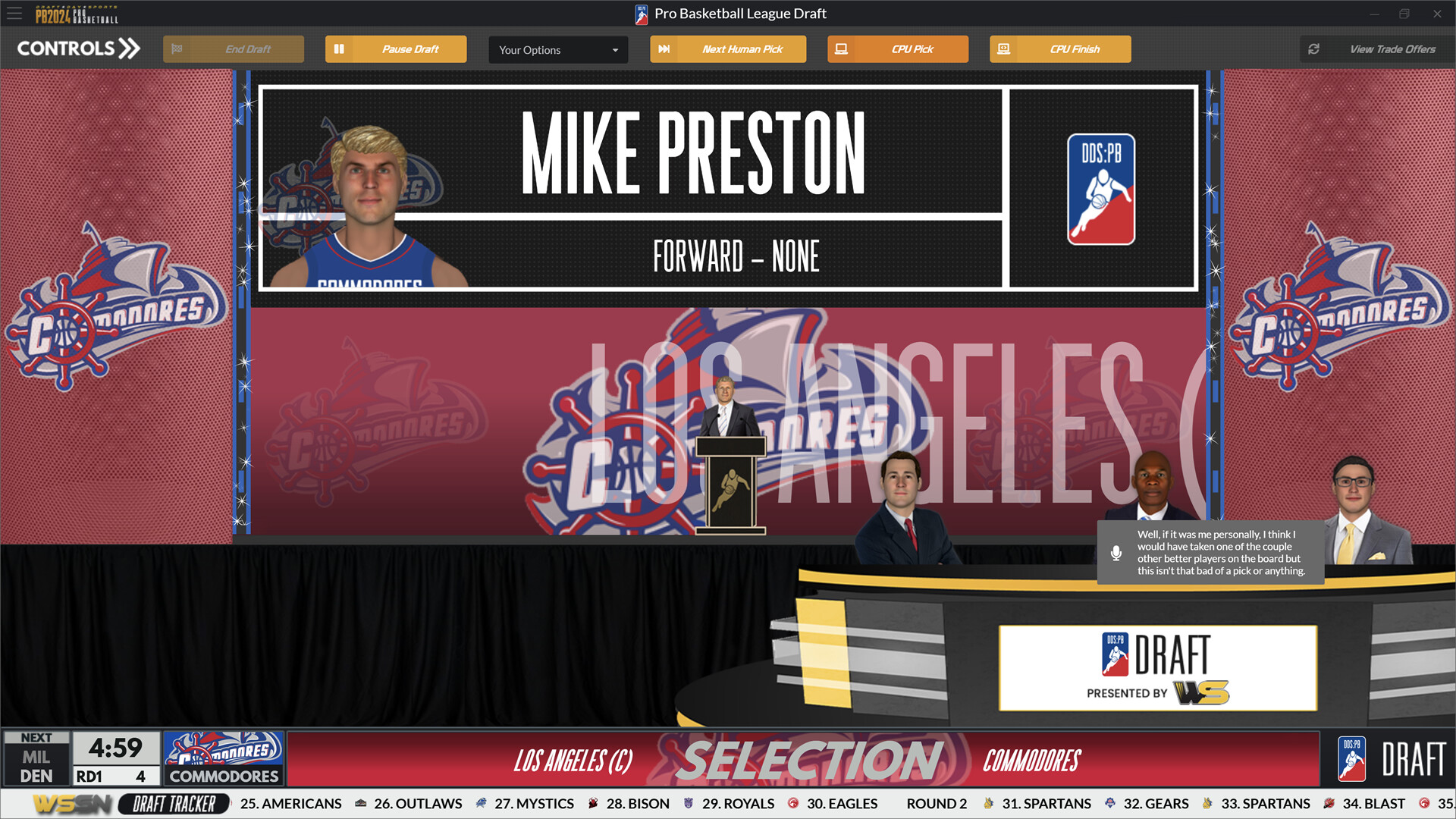 Draft Day Sports: Pro Basketball 2024 screenshot 2
