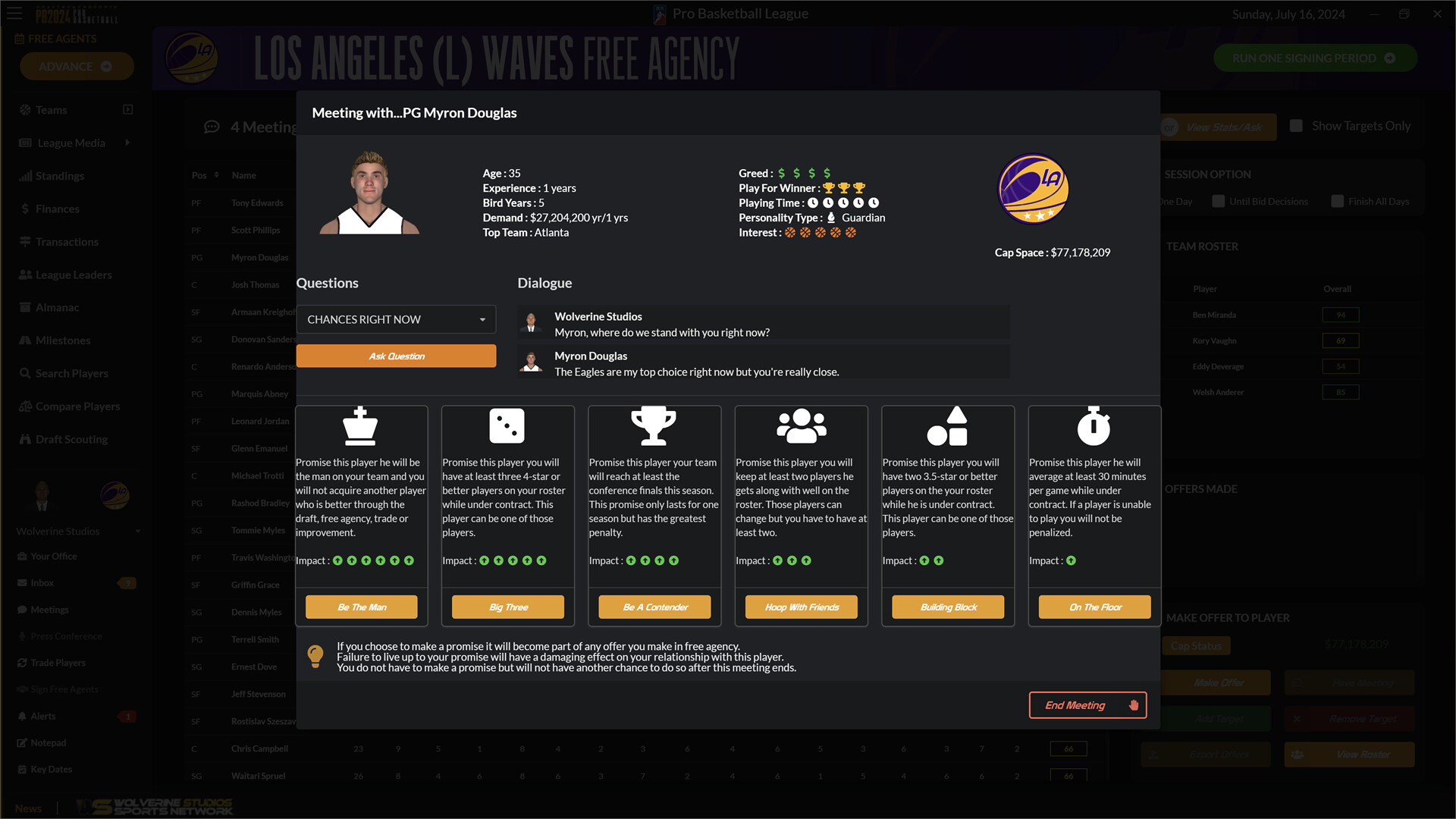 Draft Day Sports: Pro Basketball 2024 screenshot 9