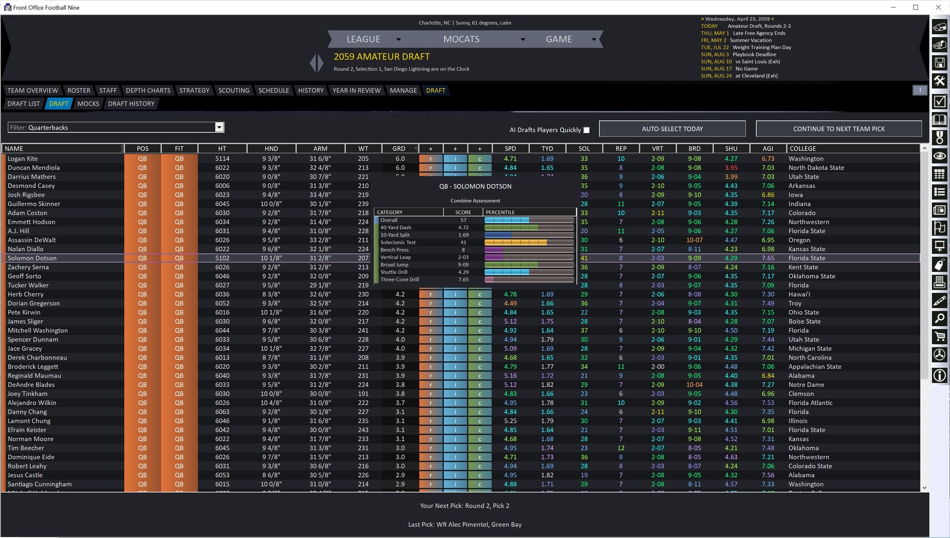 Front Office Football Nine screenshot 18