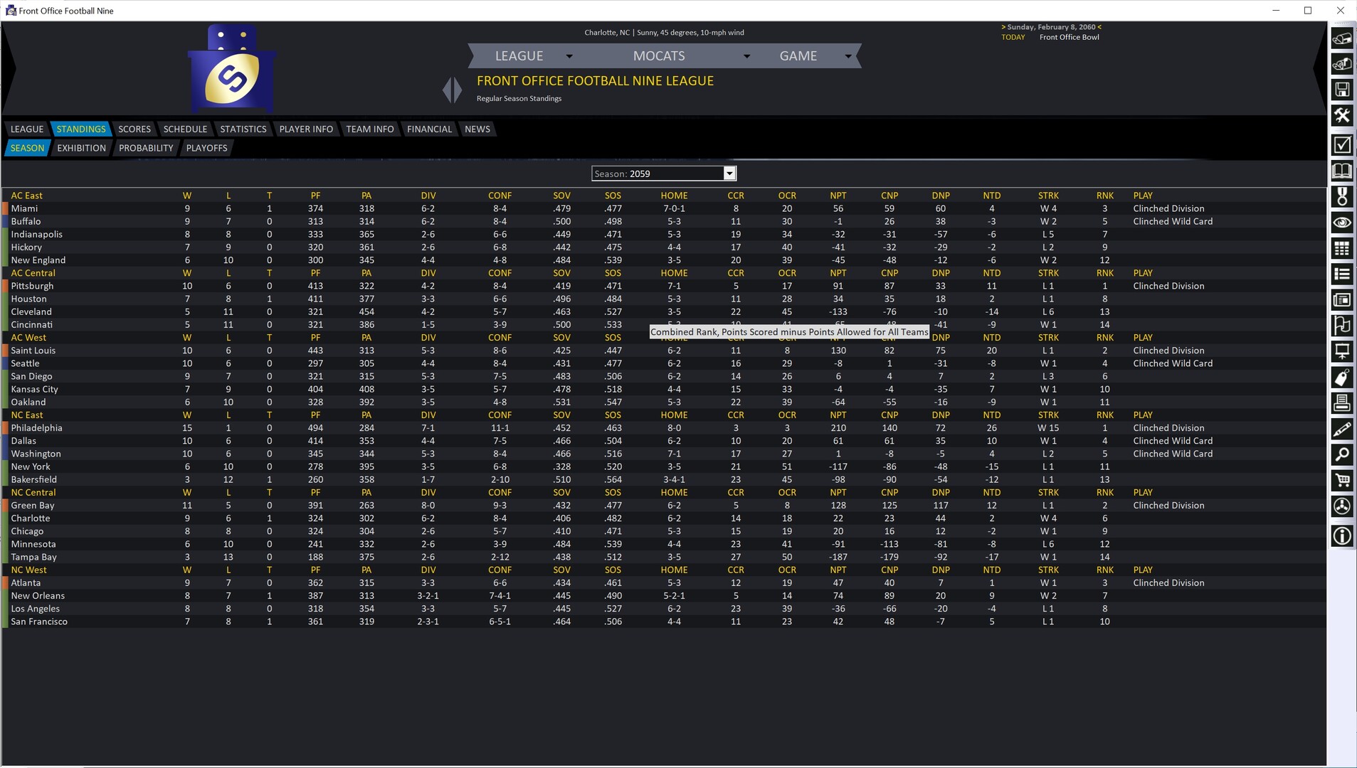 Front Office Football Nine screenshot 11