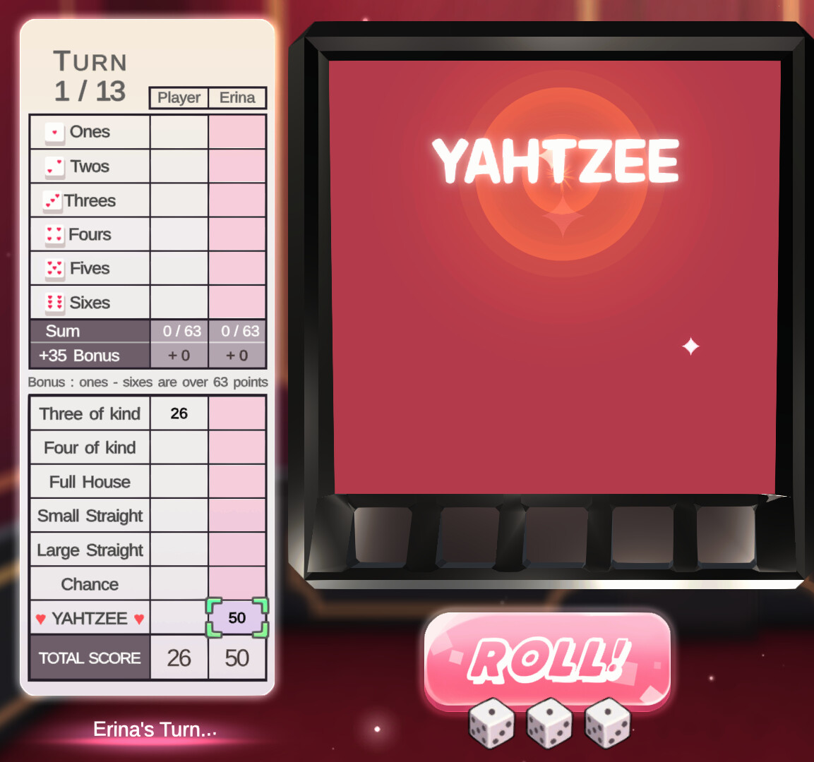 yahtzee girl screenshot 13