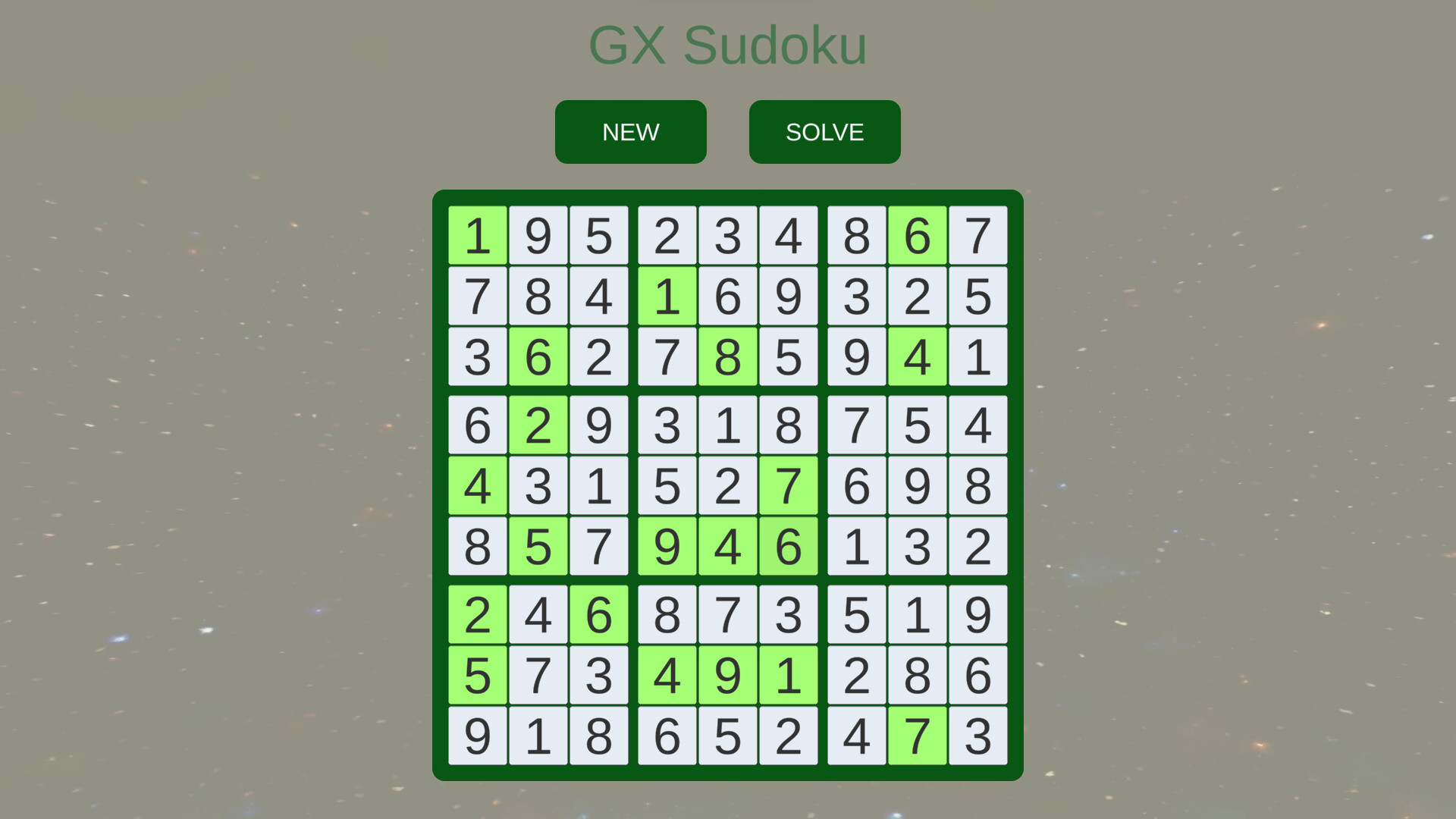 GX Sudoku screenshot 2