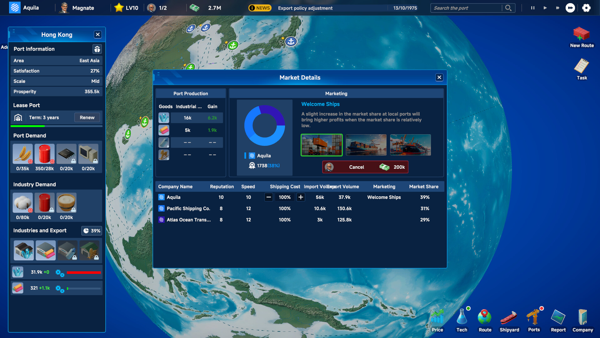 Global Magnates: Shipping Tycoon screenshot 7
