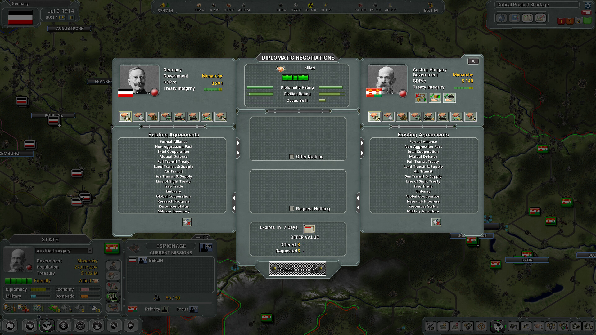 Supreme Ruler The Great War Remastered screenshot 2