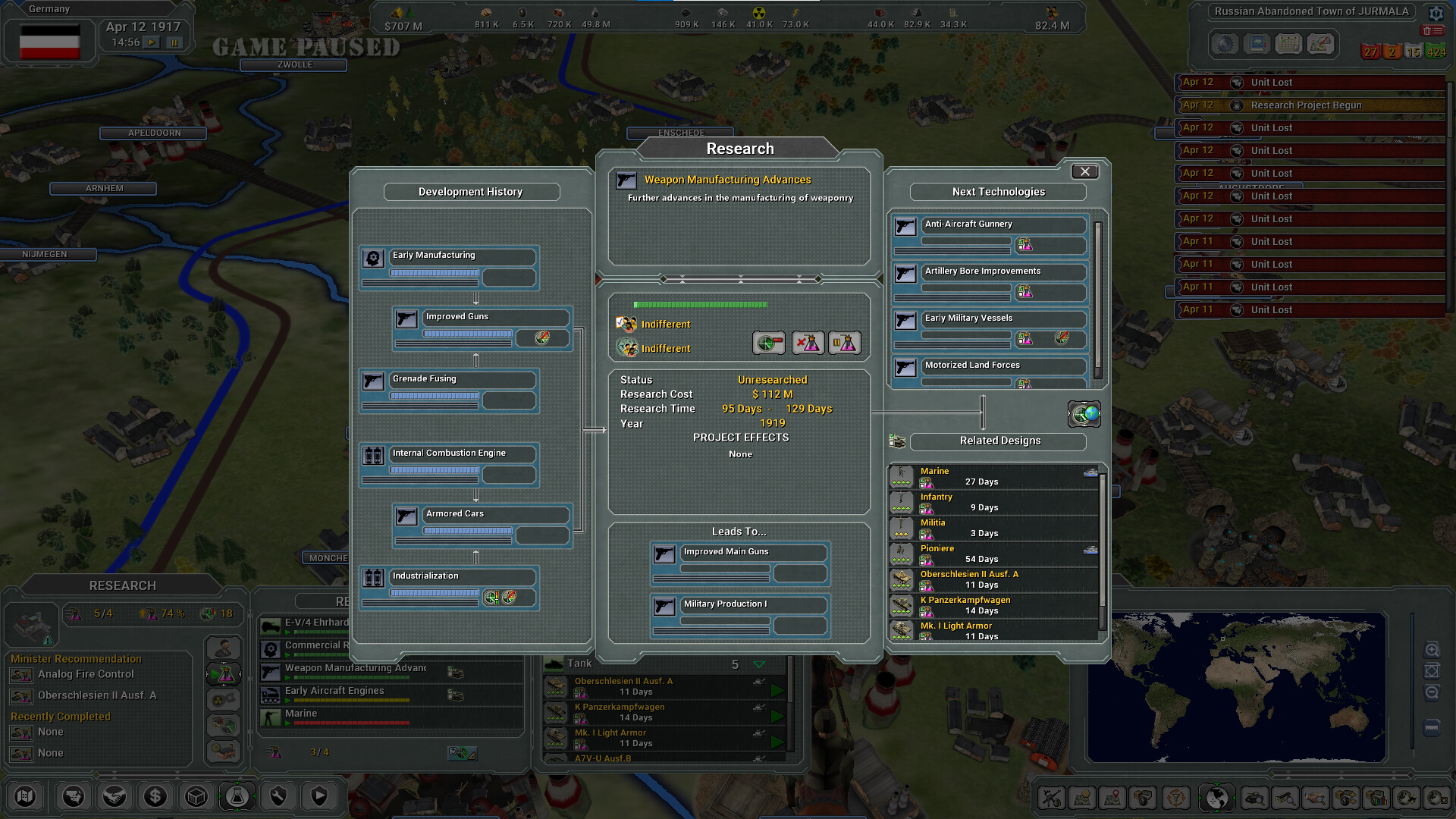 Supreme Ruler The Great War Remastered screenshot 11
