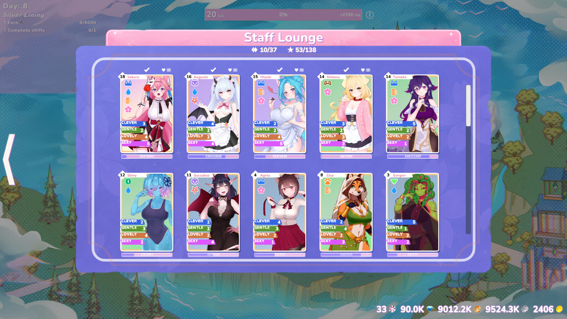 Shuffle Waifu Cafe screenshot 6