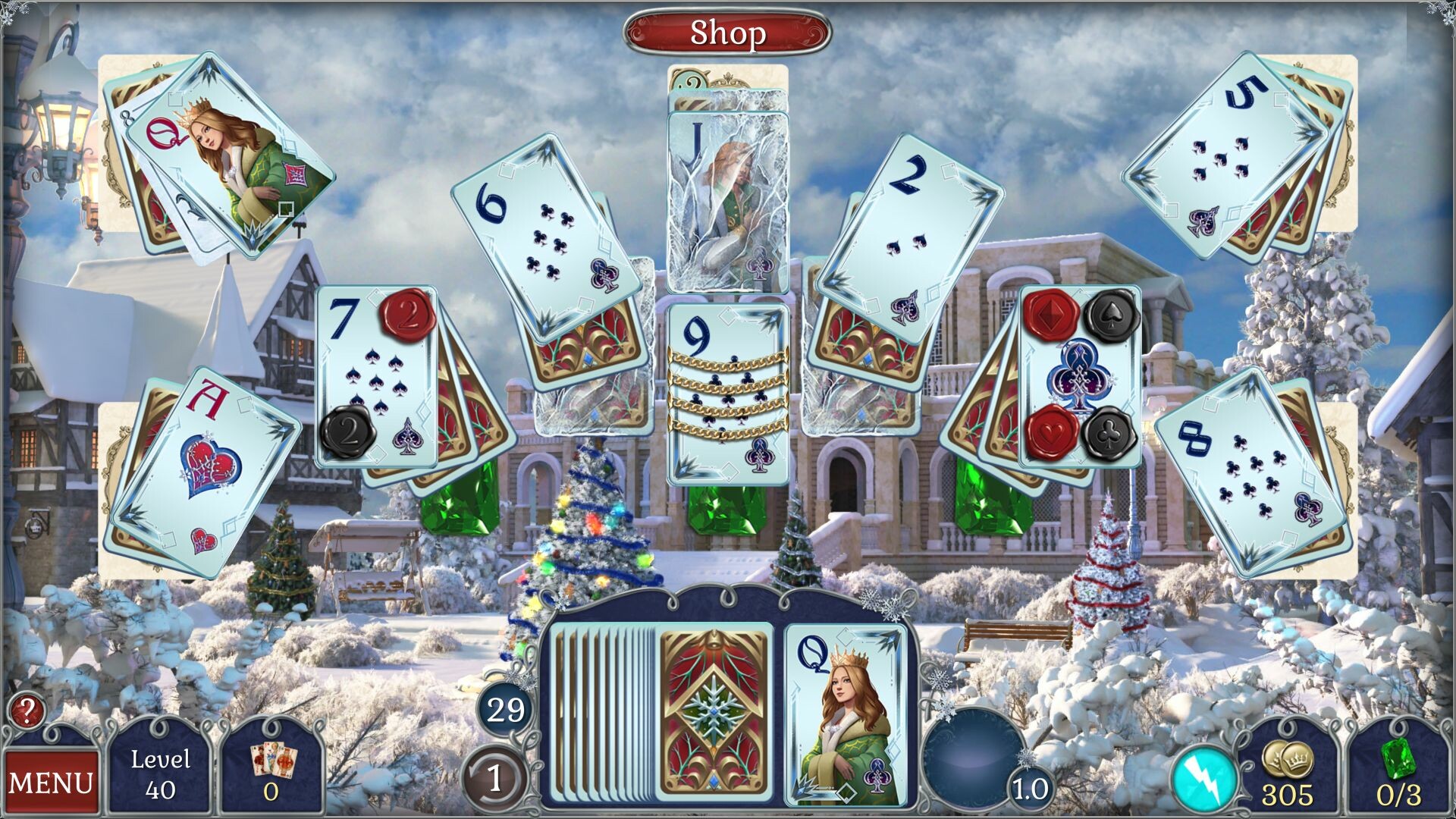 Jewel Match Solitaire Winterscapes 2 - Collector's Edition screenshot 10