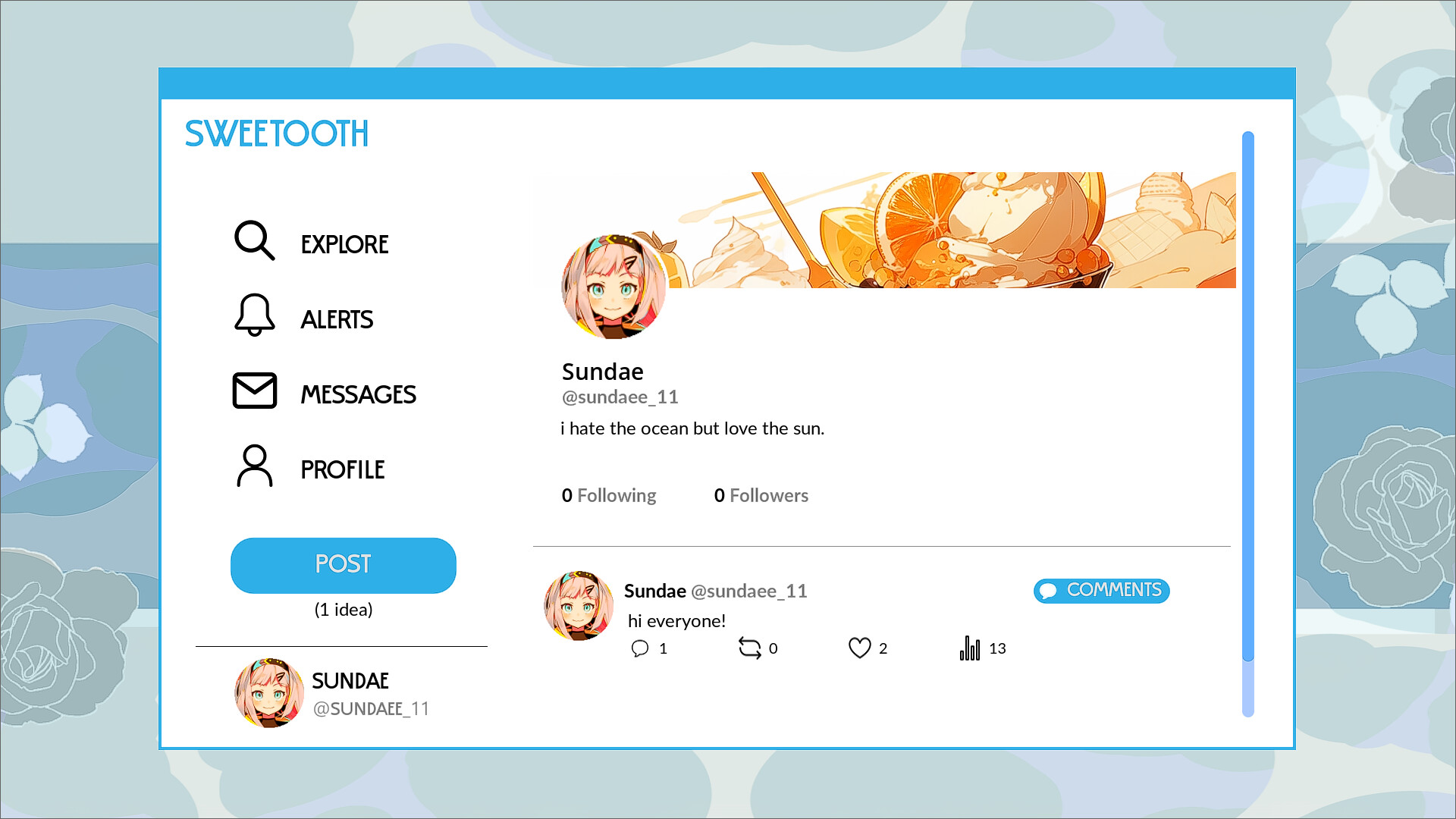 A Social Platform screenshot 1
