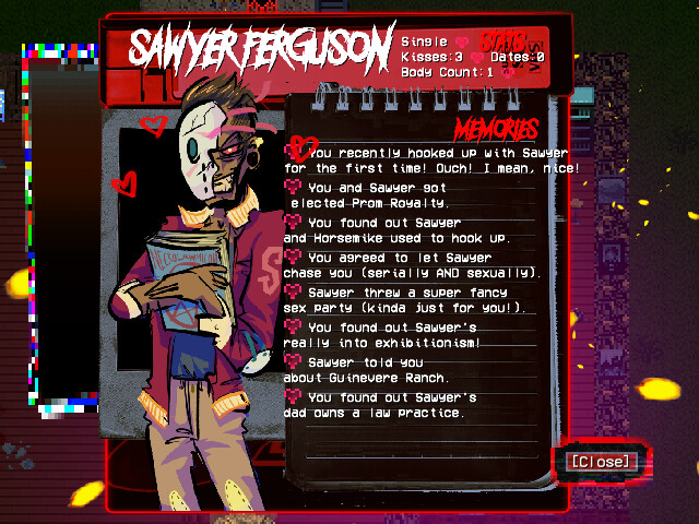 Slasher U: An 18+ Horror Movie Dating Sim, Act 1 screenshot 9