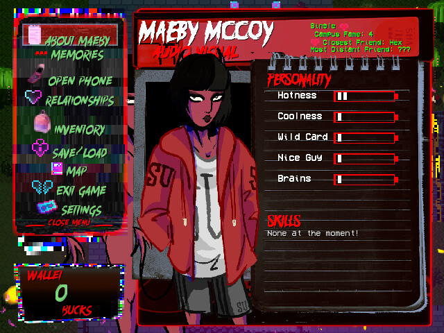 Slasher U: An 18+ Horror Movie Dating Sim, Act 1 screenshot 4