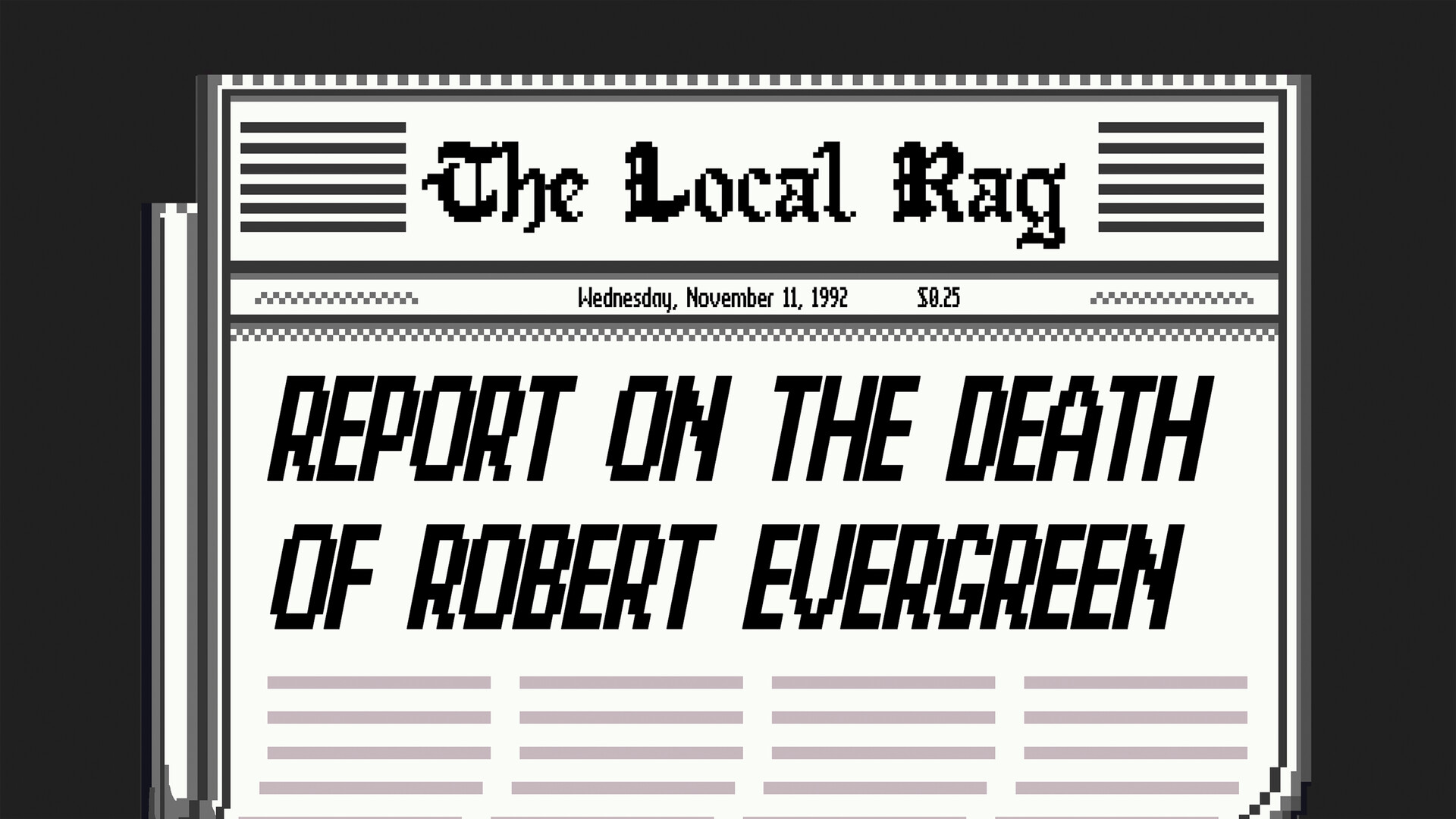 Report on the Death of Robert Evergreen screenshot 5