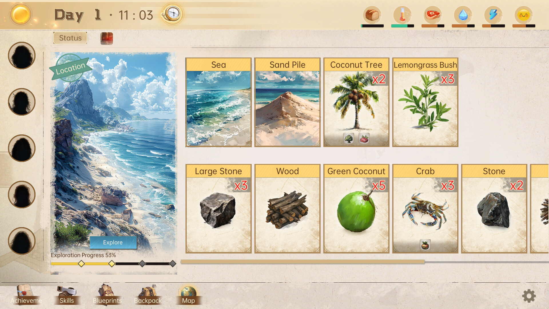 Castaway Hand screenshot 1
