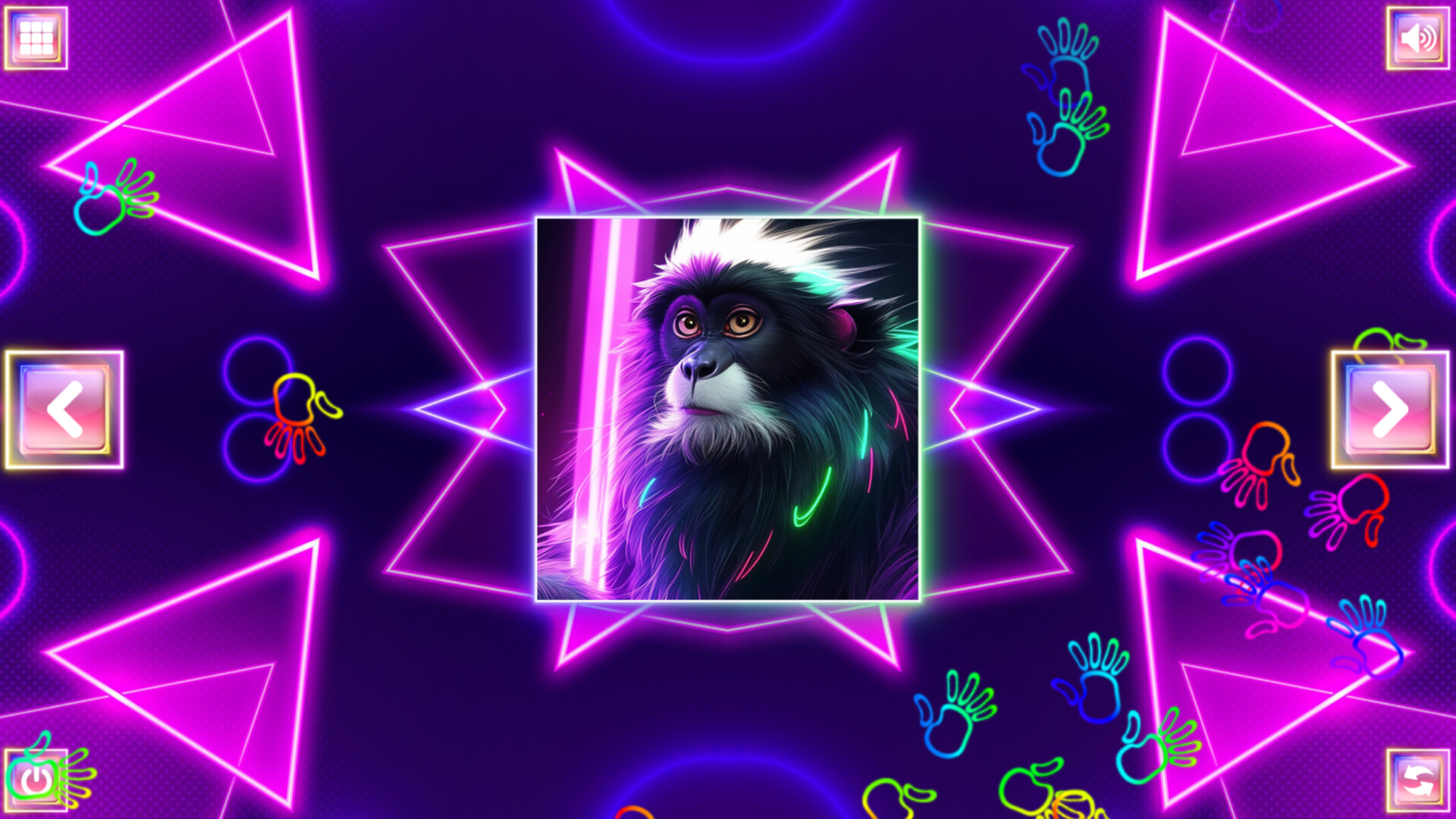 Neon Fantasy: Monkeys screenshot 2