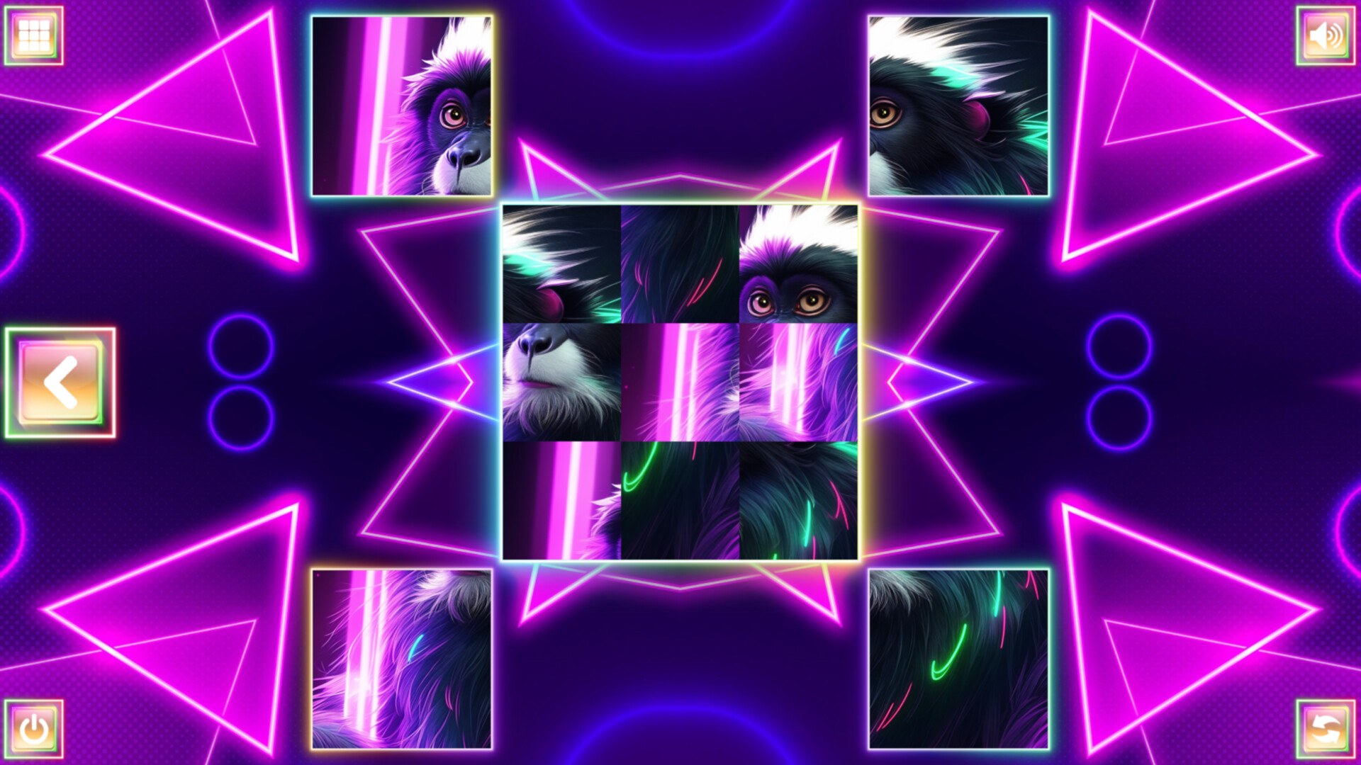 Neon Fantasy: Monkeys screenshot 1