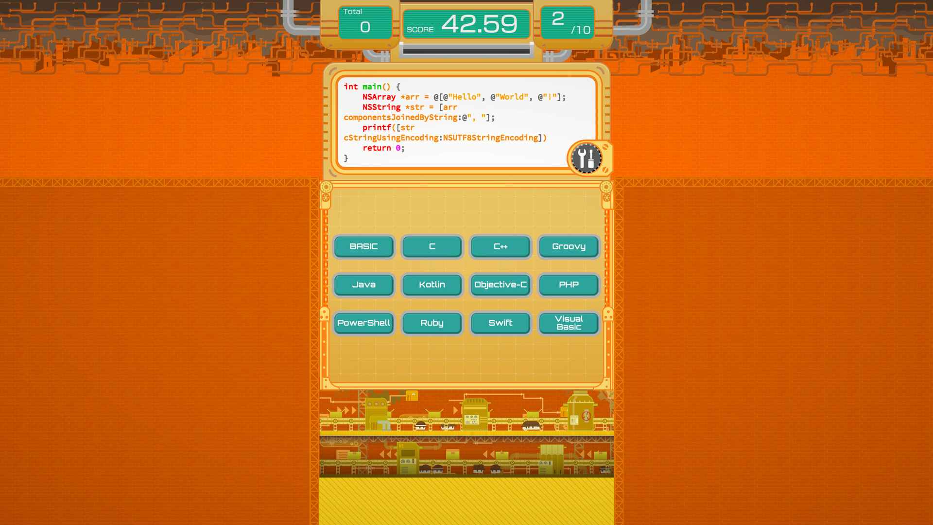 HelloWorldFactory screenshot 2