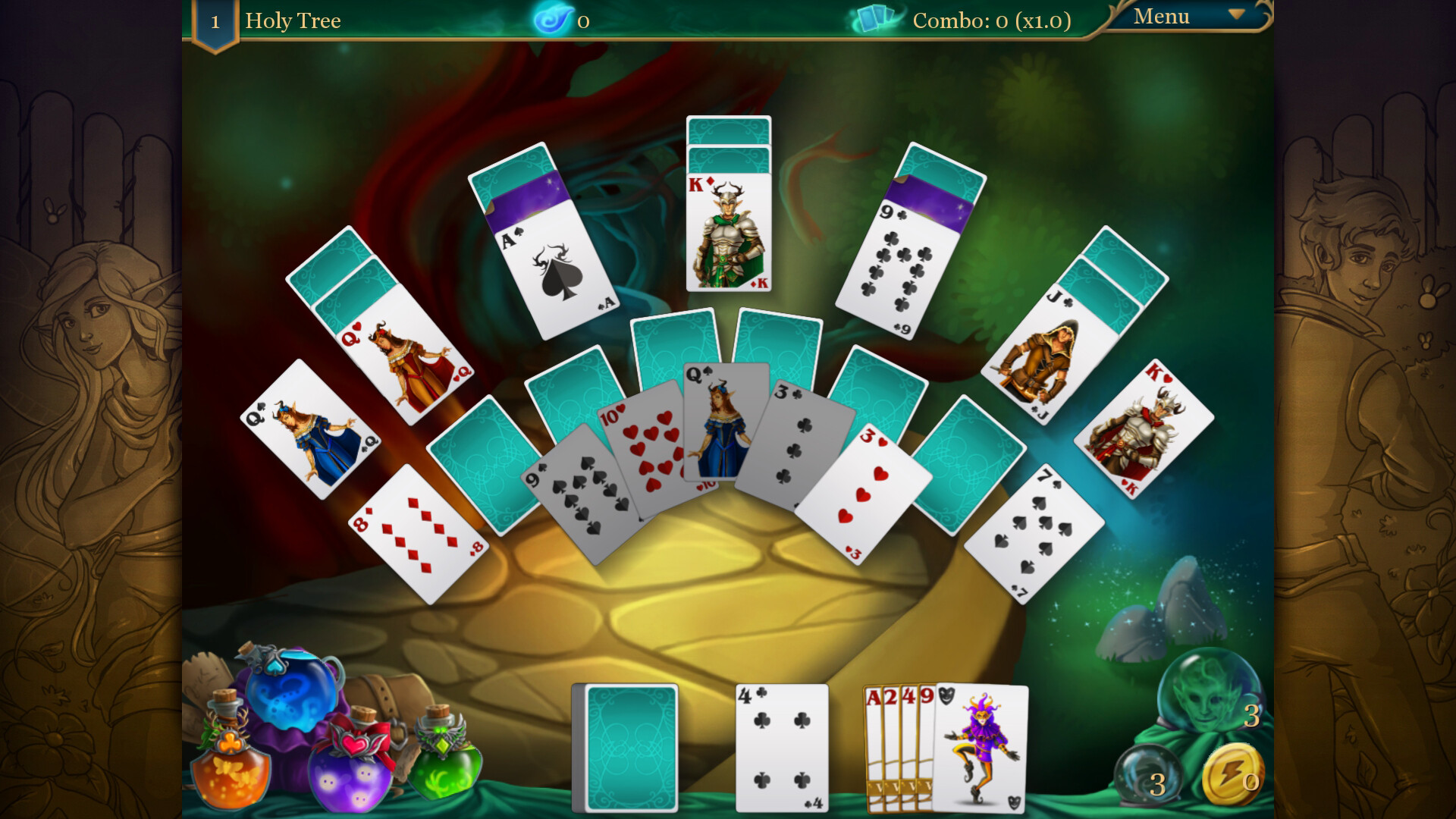 Magic Cards Solitaire 2 - The Fountain of Life screenshot 1