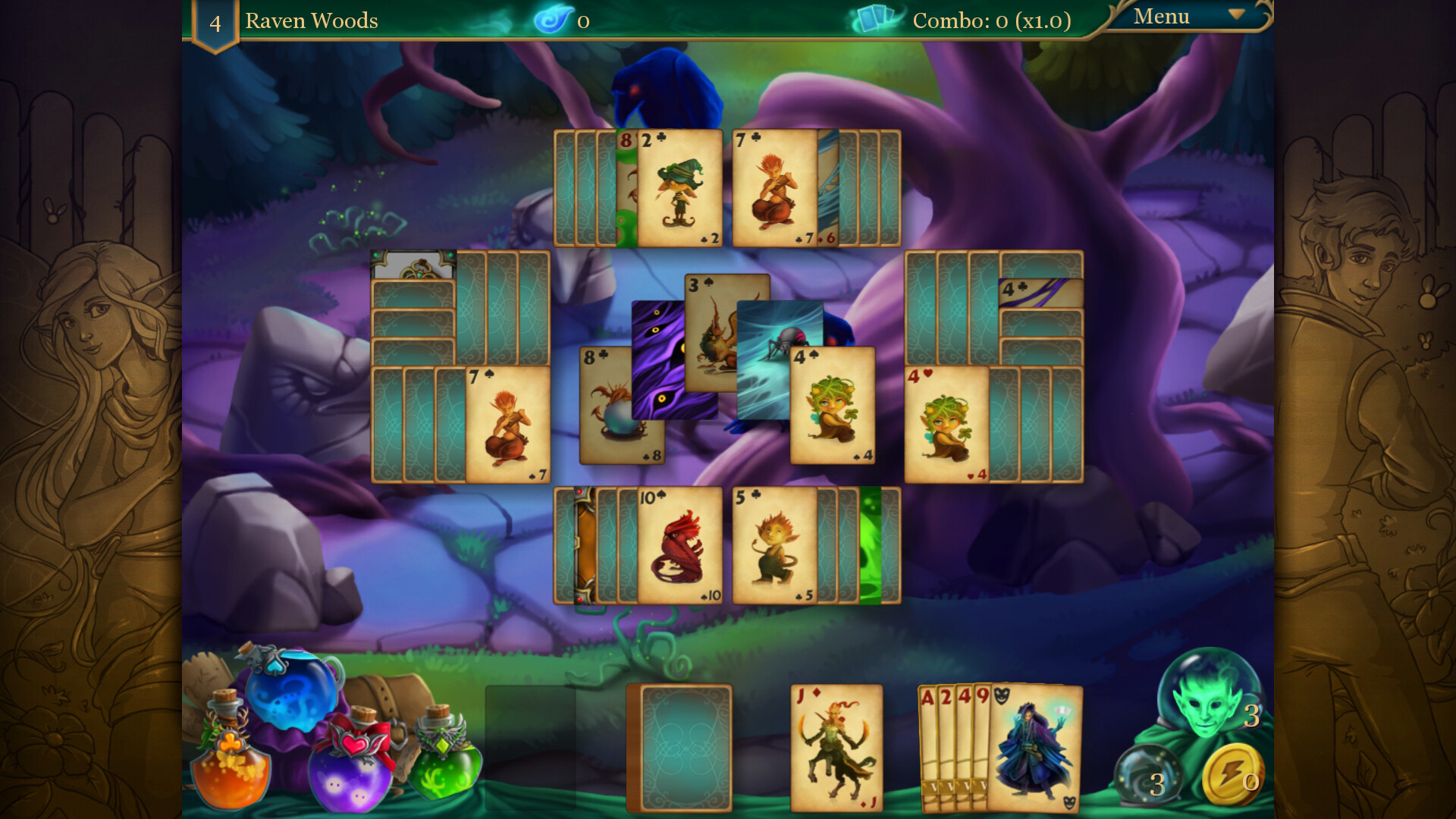 Magic Cards Solitaire 2 - The Fountain of Life screenshot 2