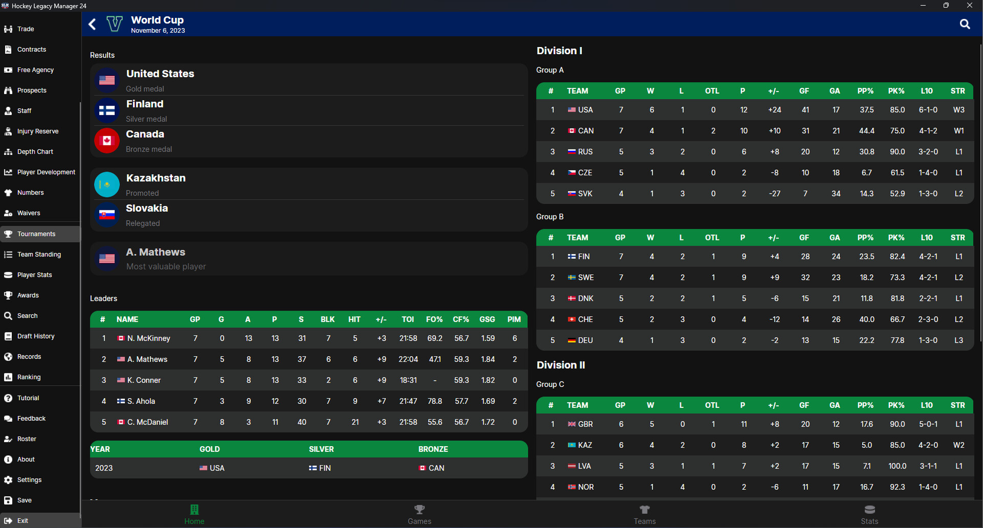 Hockey Legacy Manager 24 screenshot 6
