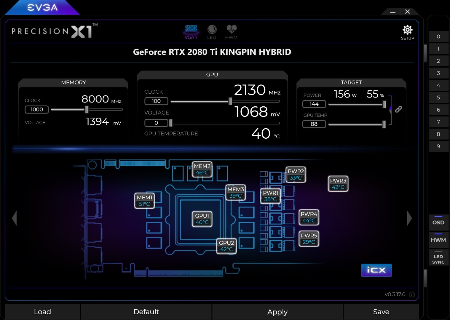EVGA Precision X1 screenshot 2