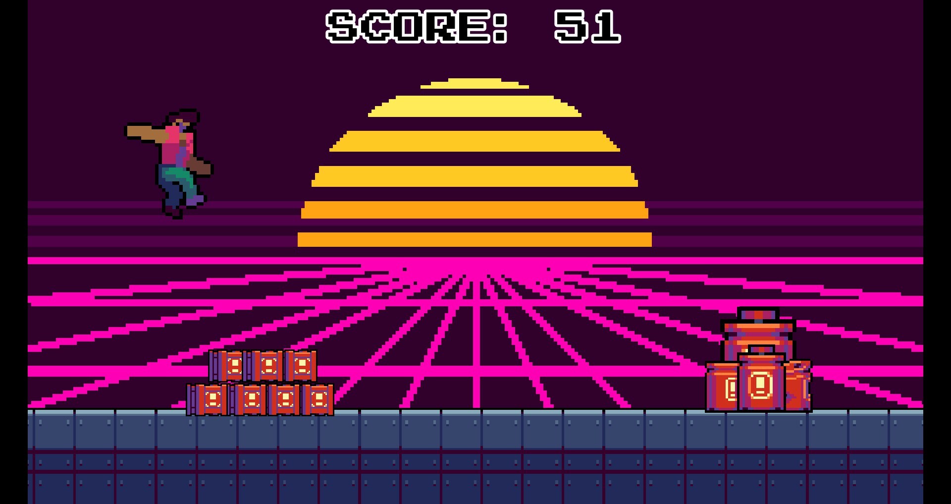 Synthwave Runner screenshot 2
