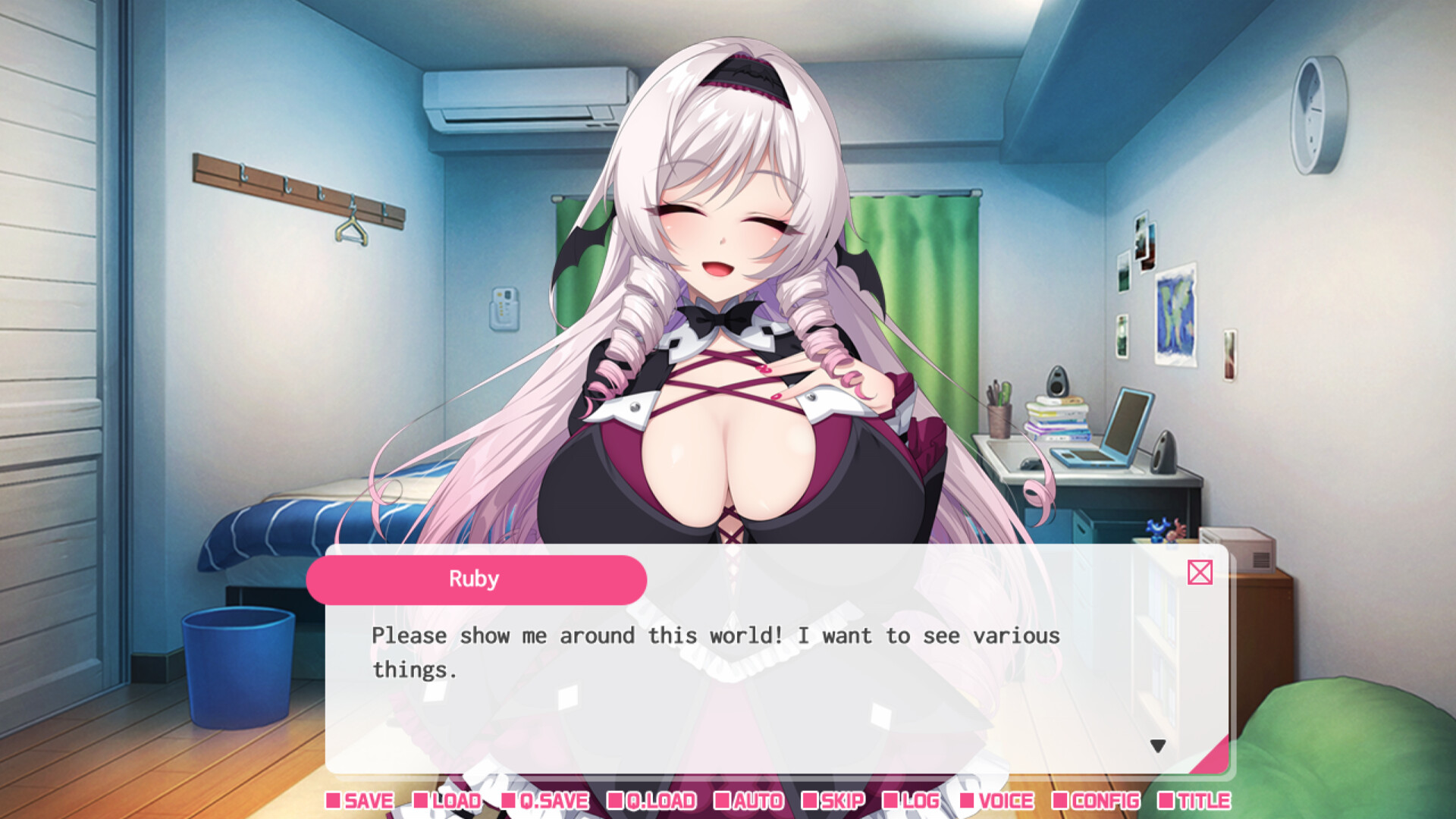 My oshi vtuber jumped through the screen and now we're living together: I want to make a contract with the lady vampire screenshot 3
