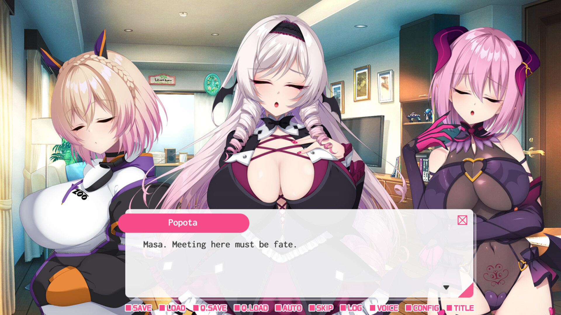 My oshi vtuber jumped through the screen and now we're living together: Chill and vibey beast girl game streamer screenshot 1