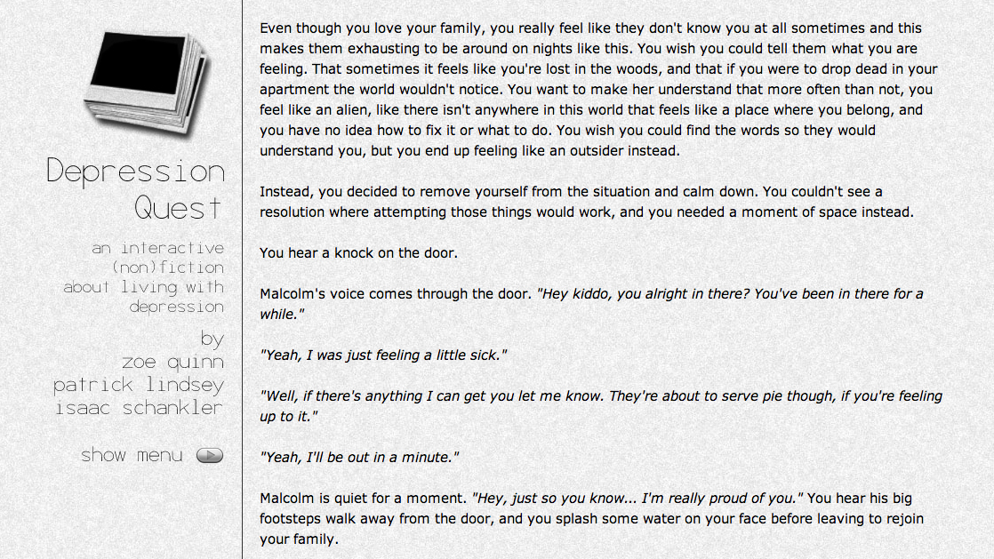 Depression Quest screenshot 3