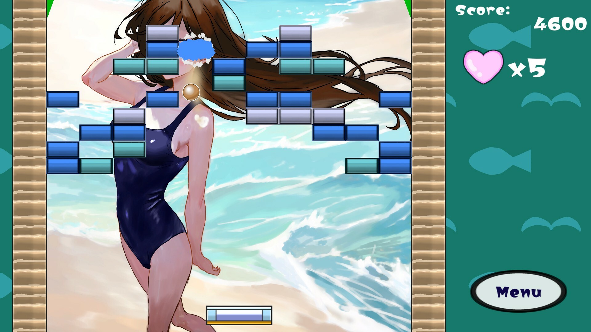 Beach Girl Block Crush!! screenshot 1
