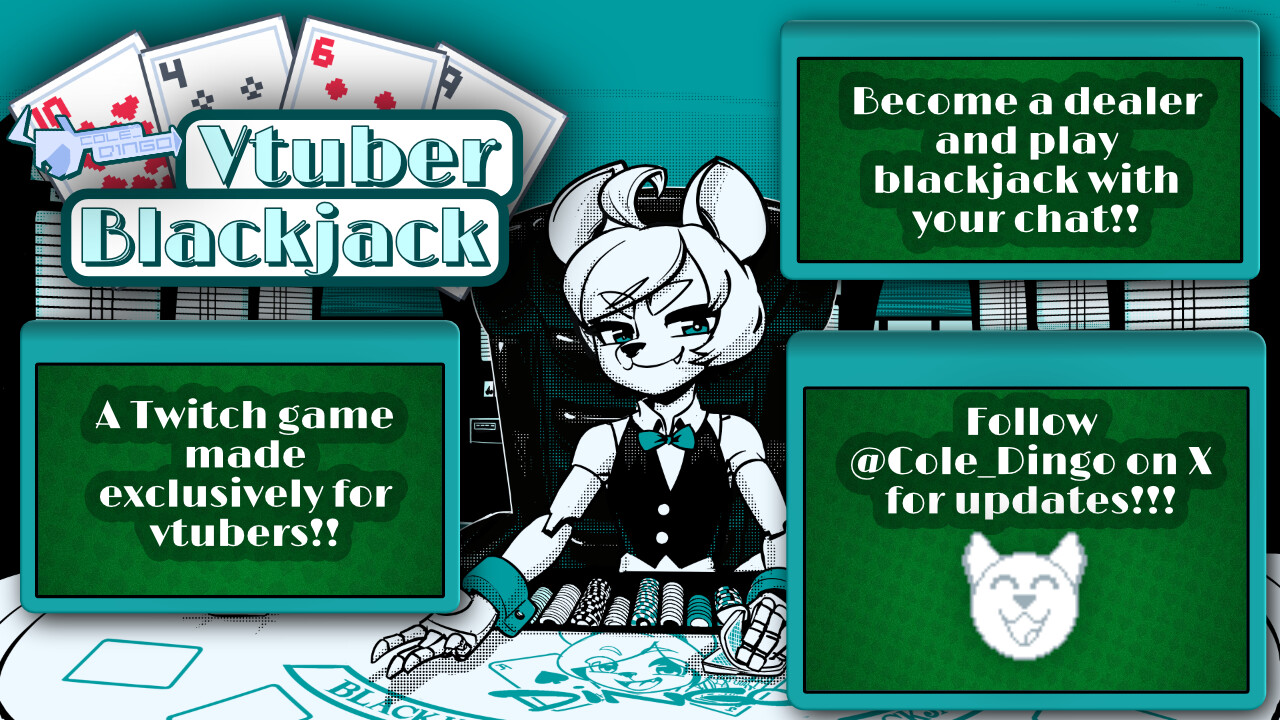Cole Dingo's Vtuber Blackjack screenshot 1
