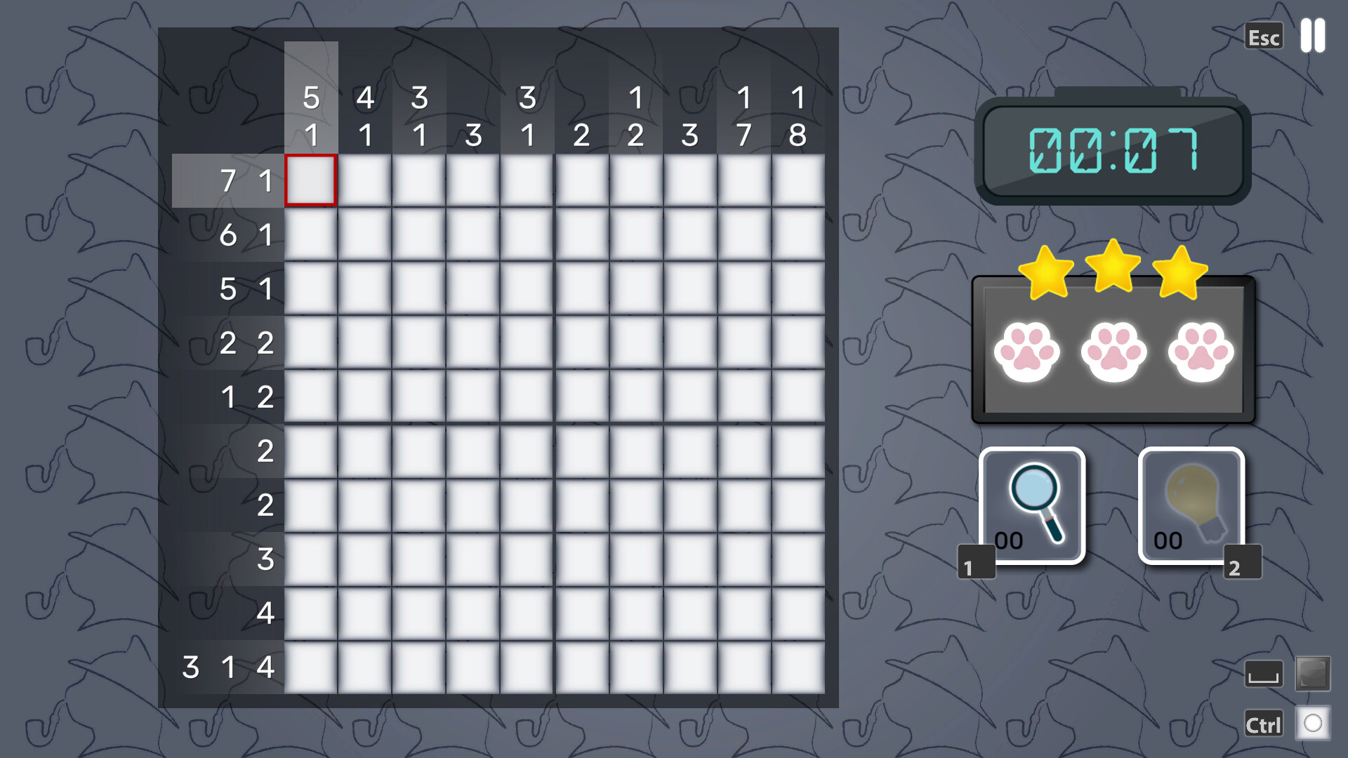 SherloCAT Holmes Nonogram screenshot 2