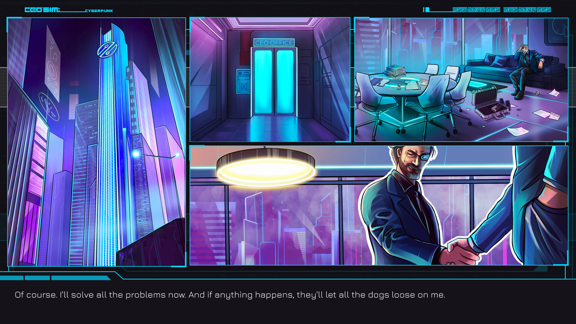 CEO Sim: Cyberpunk screenshot 2