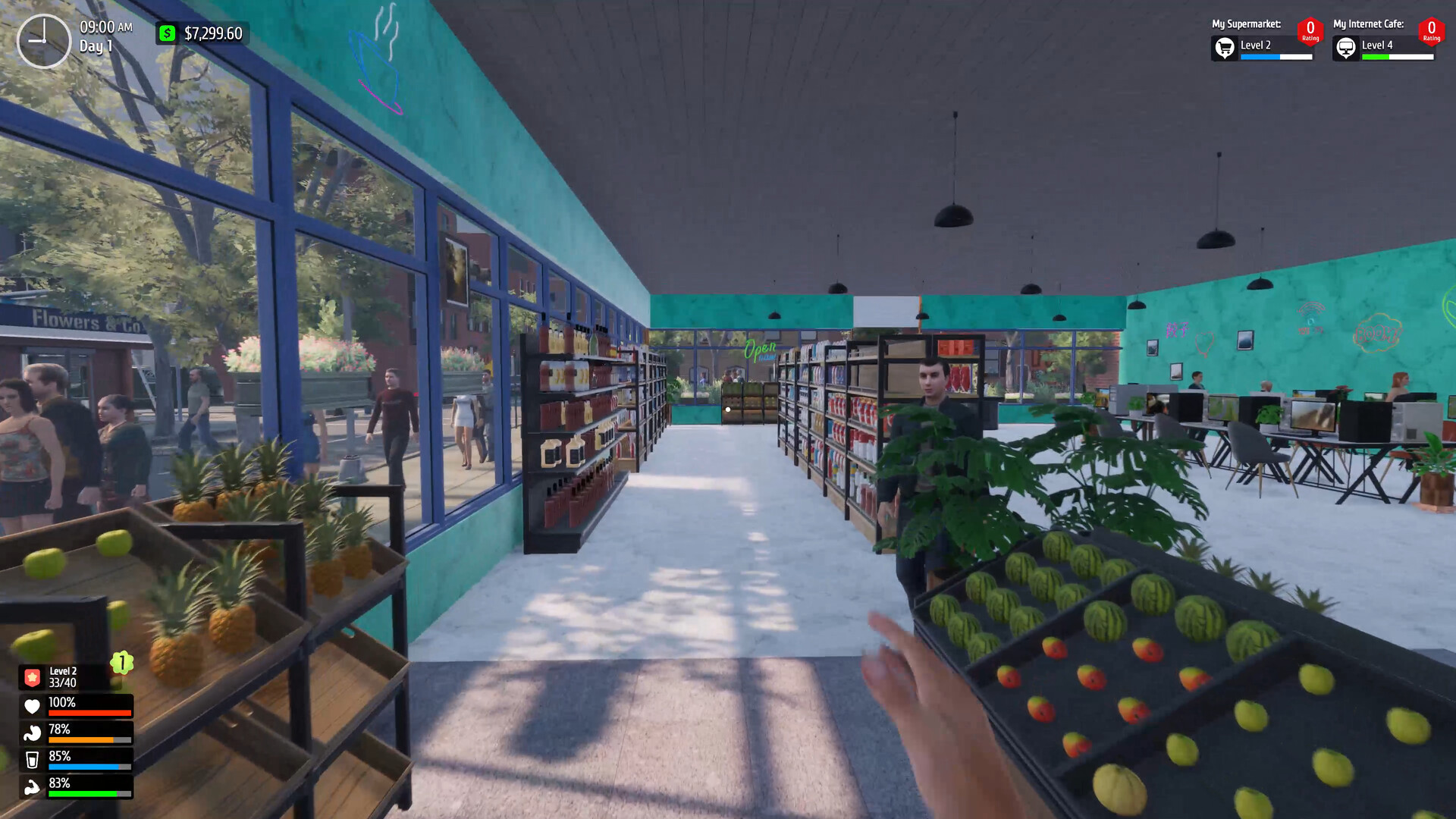 Supermarket & Internet Cafe Simulator screenshot 12