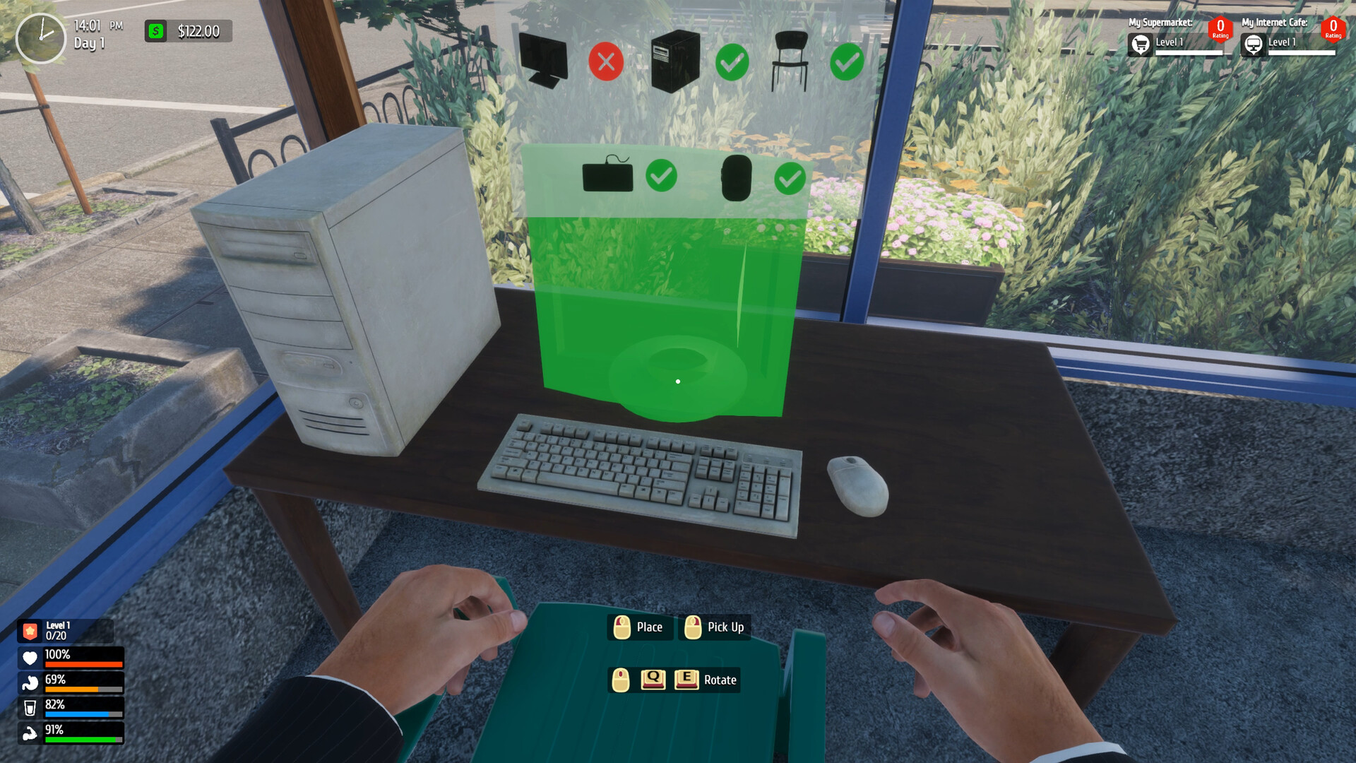 Supermarket & Internet Cafe Simulator screenshot 4