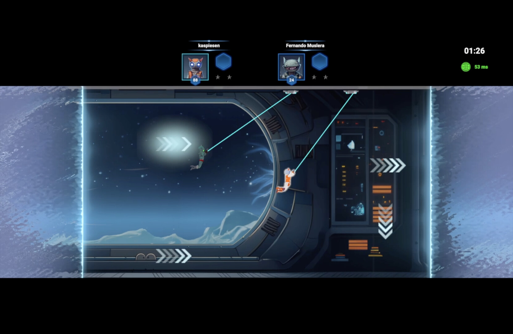 Swing Into Zero-G: Space Parkour Race screenshot 2