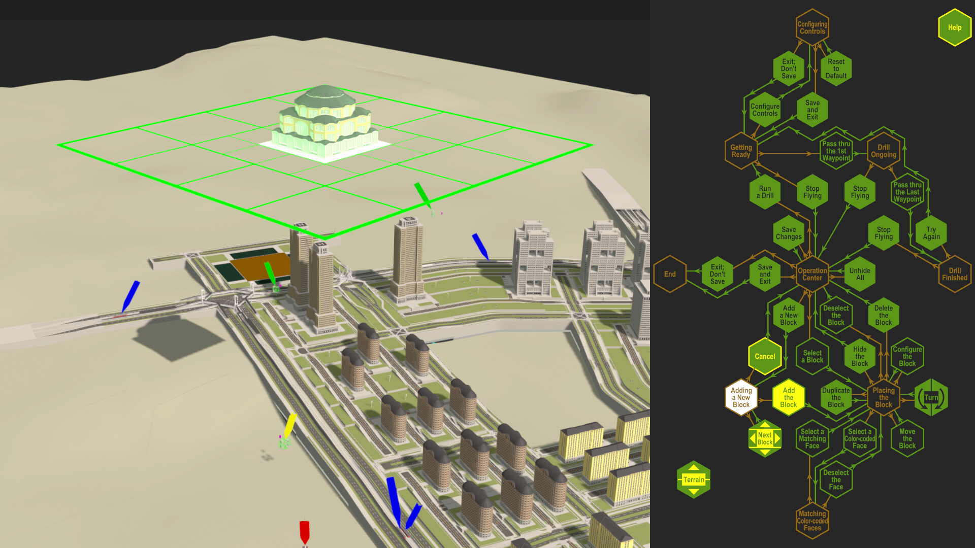 Building Block Cities - Fire Copter Drills screenshot 2