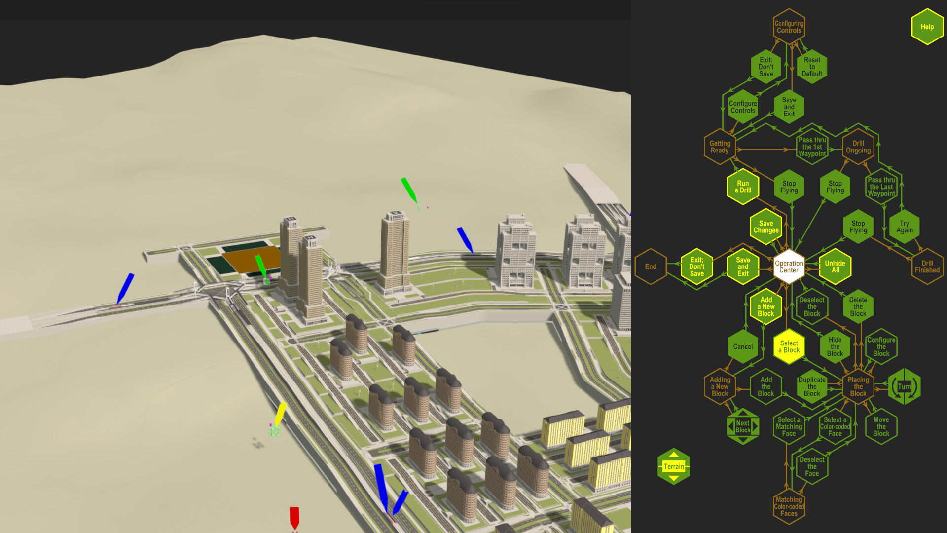 Building Block Cities - Fire Copter Drills screenshot 1