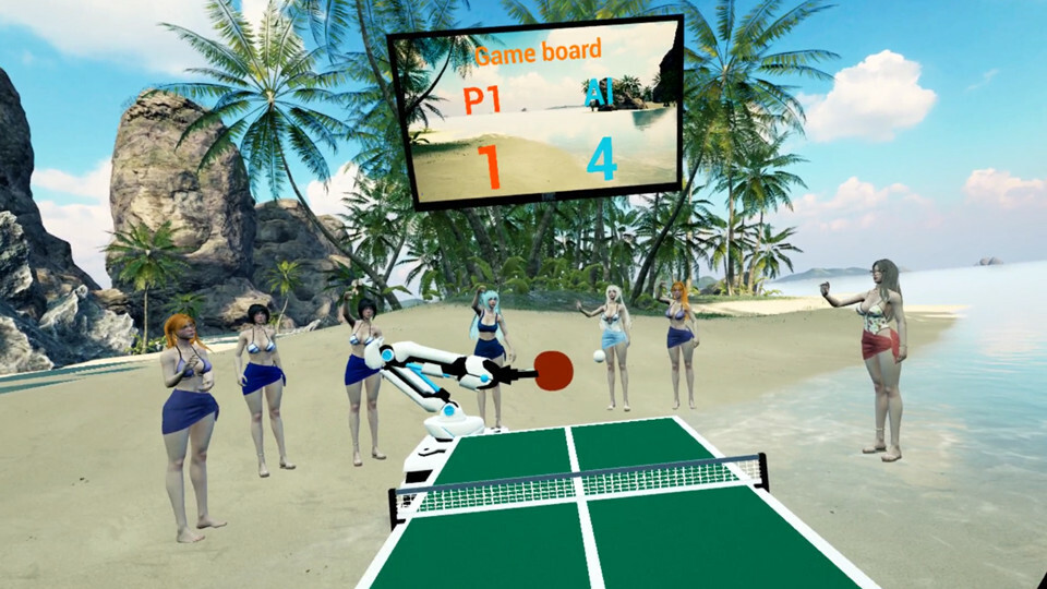 Beach Ping Pong Babes VR screenshot 1
